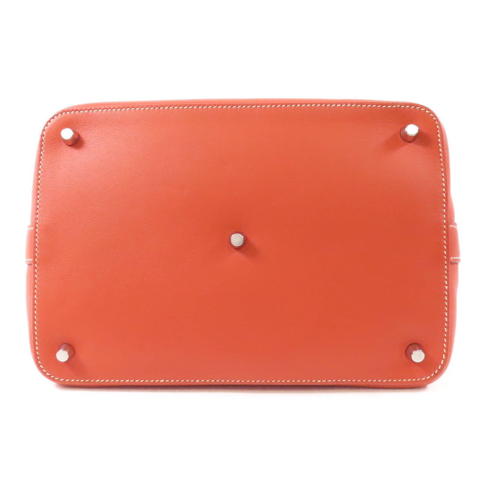 HERMES Evercolor皮革Toolbox 26銀扣手挽肩背兩用袋Sanguine