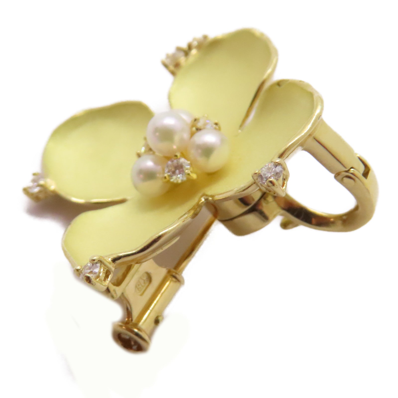 JEWELRY 【激減優惠】18K黃金Diamond Brooch 0.21ct鑽石胸針