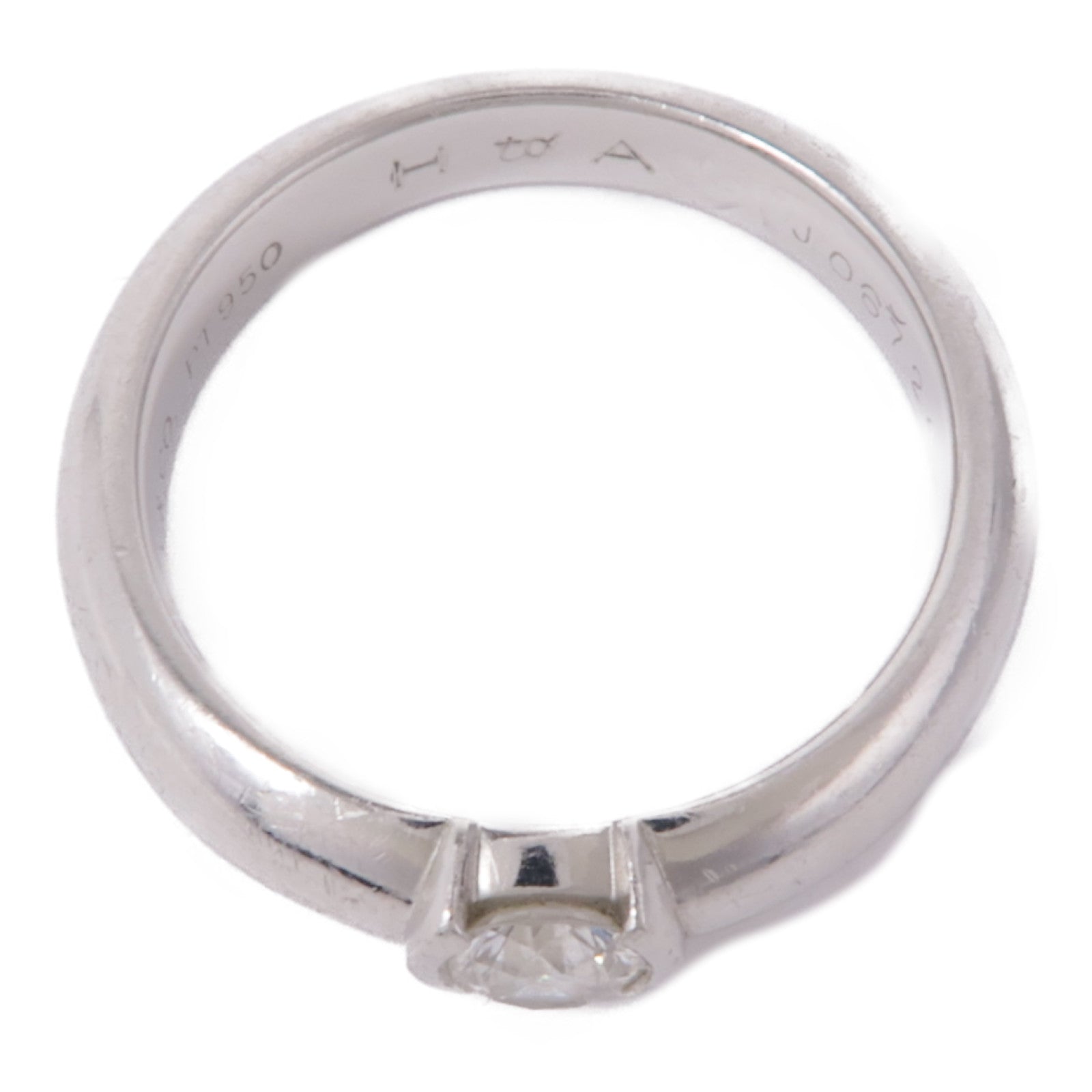 TIFFANY＆CO 【激減優惠】PT950鉑金Dots Diamond Ring鑽石戒指US#5