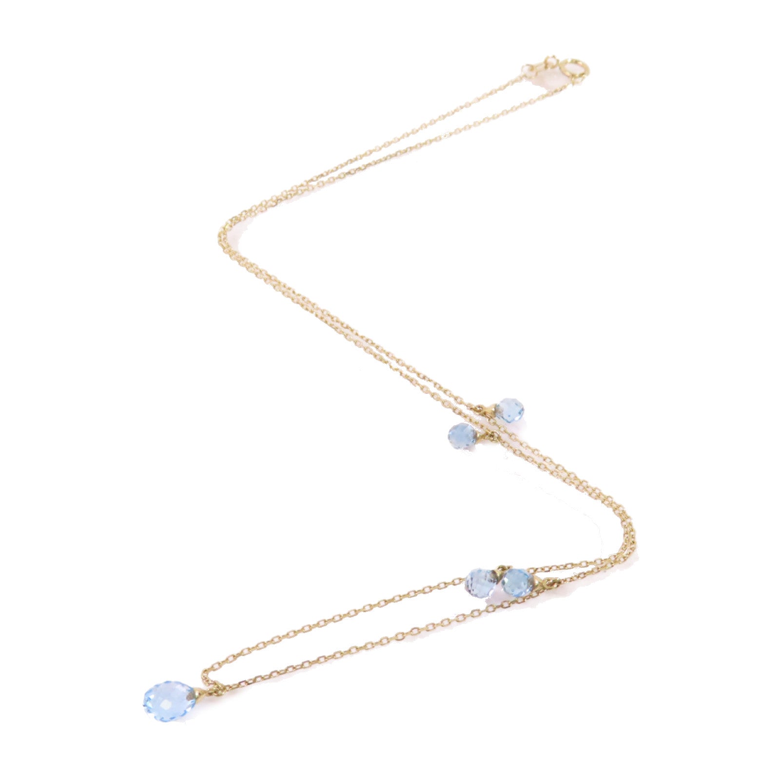 JEWELRY 18K黃金拓帕石Topaz Necklace金扣項鏈