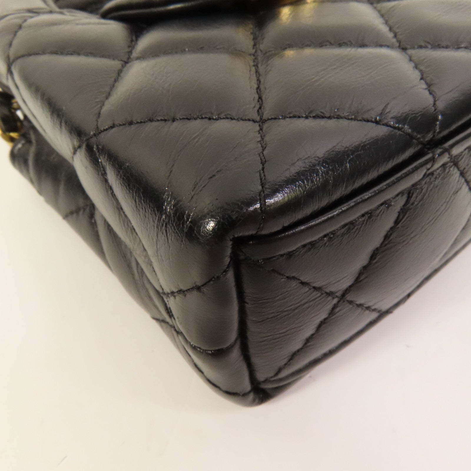CHANEL 【激減優惠】牛皮皮革Kelly Nano金扣手挽肩背兩用袋