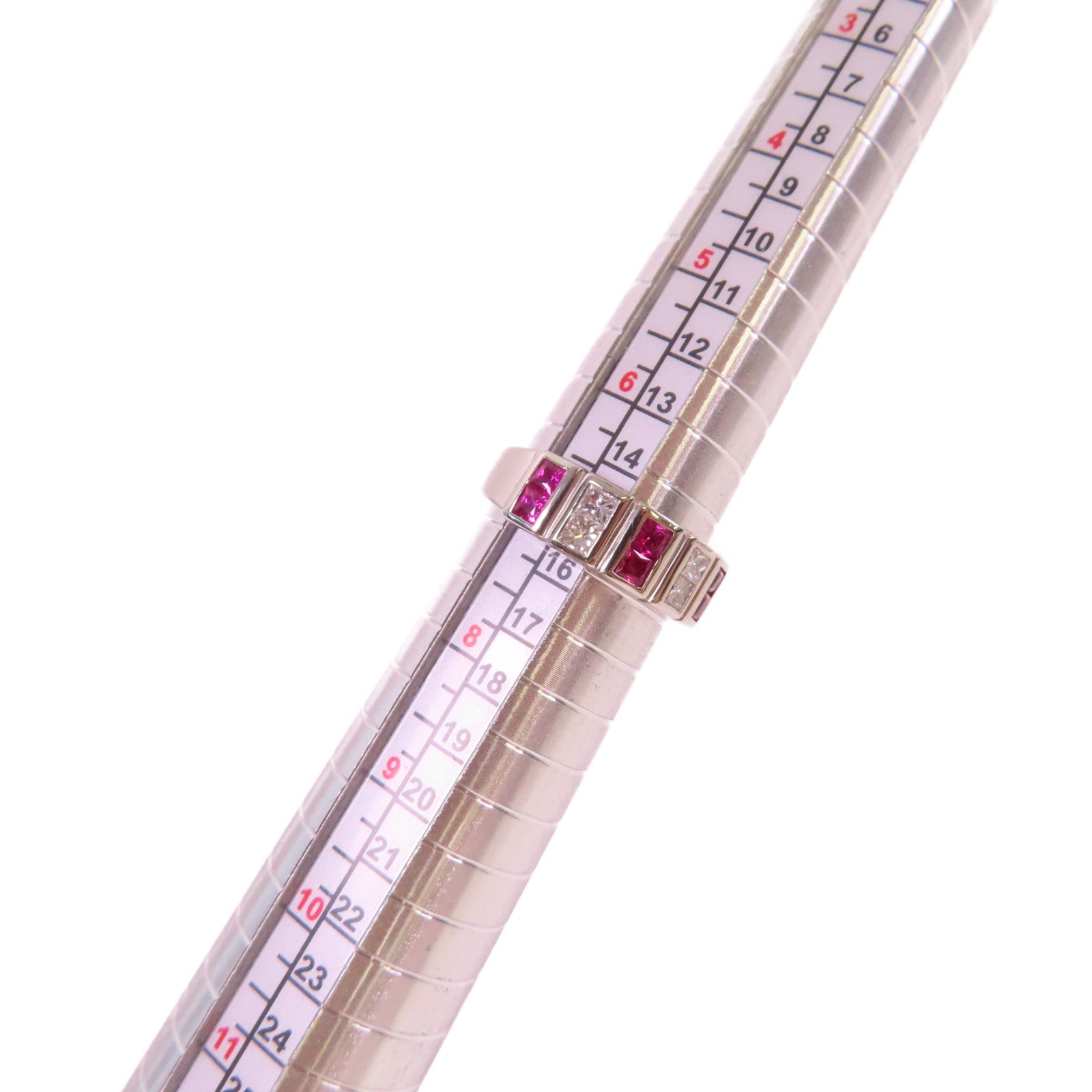 JEWELRY 【激減優惠】PT900鉑金/0.70ct紅寶石/0.40ct鑽石Ruby Ring戒指US#6.75