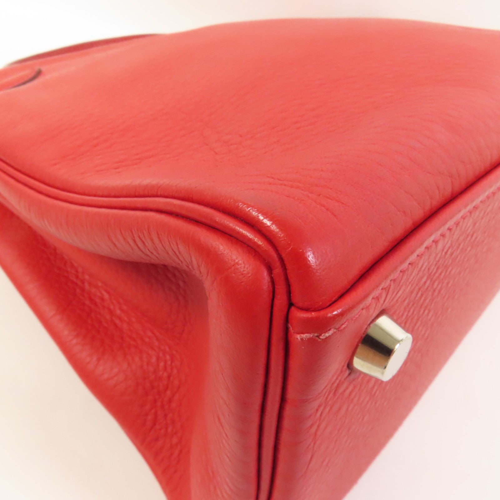 HERMES Togo皮革Kelly 32手挽肩背兩用袋Rouge de Coeur