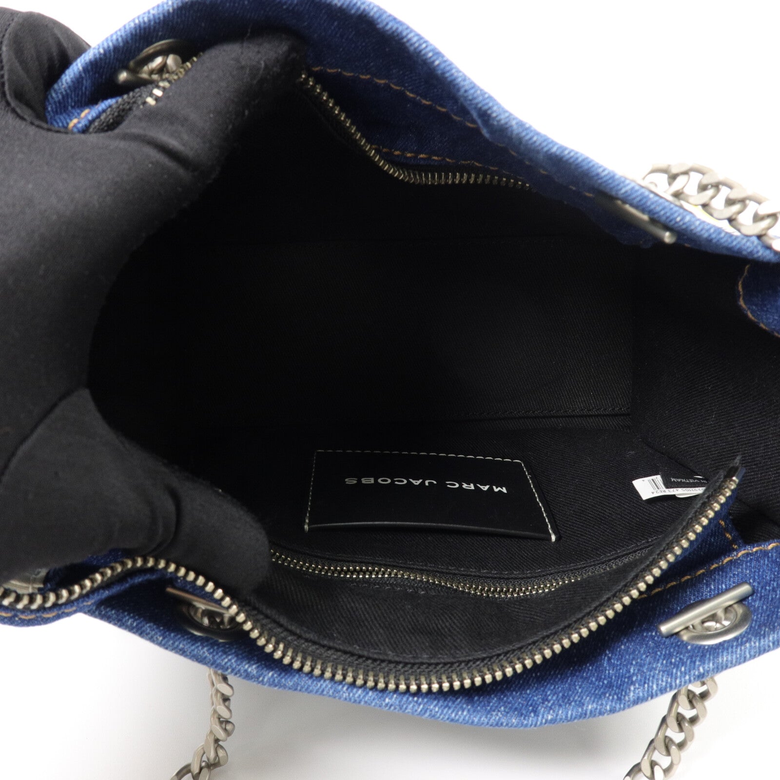 MARC JACOBS 牛仔布Chain Shoulder鏈帶肩背袋