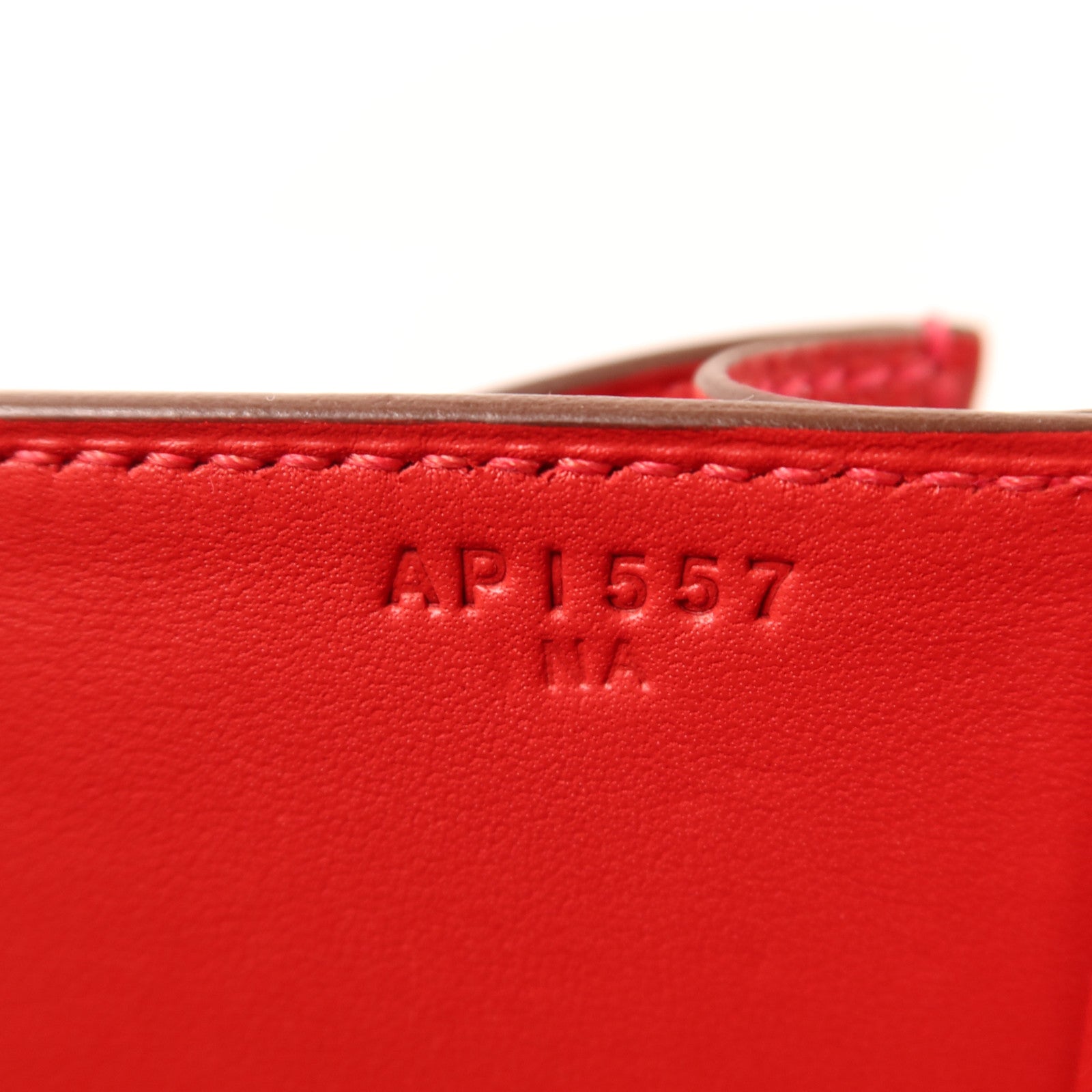 HERMES Epsom皮革Constance 24金扣肩背袋Rouge Casaque