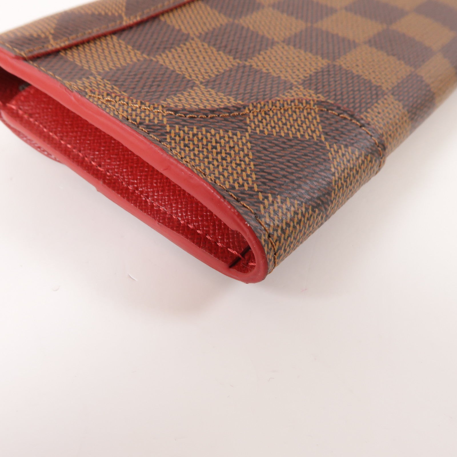 LOUIS VUITTON Damier Caissa Long Wallet金扣長錢包
