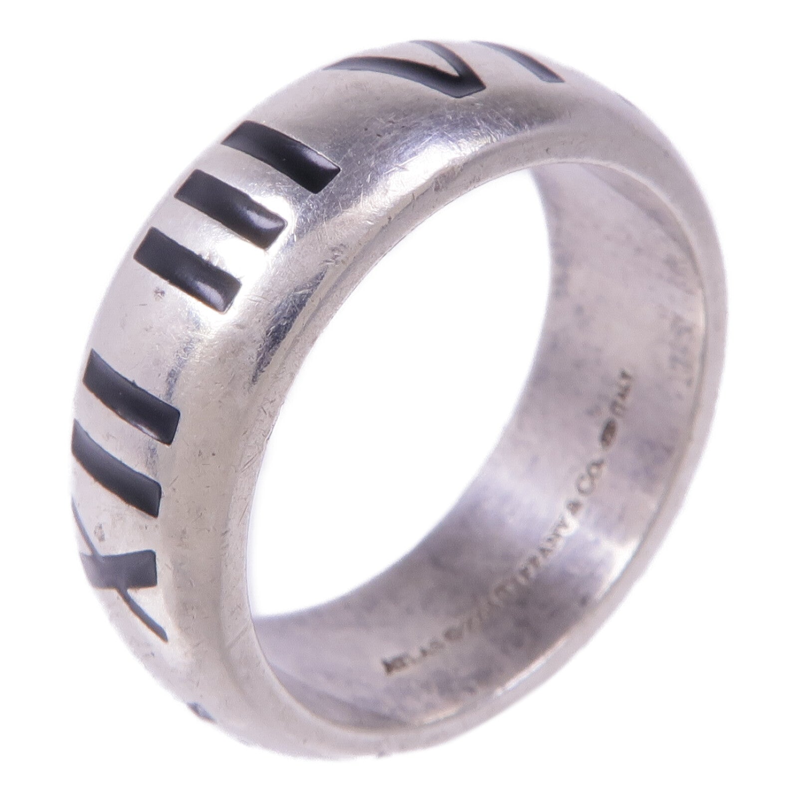 TIFFANY＆CO 925純銀Atlas Ring 2003戒指US#8.75