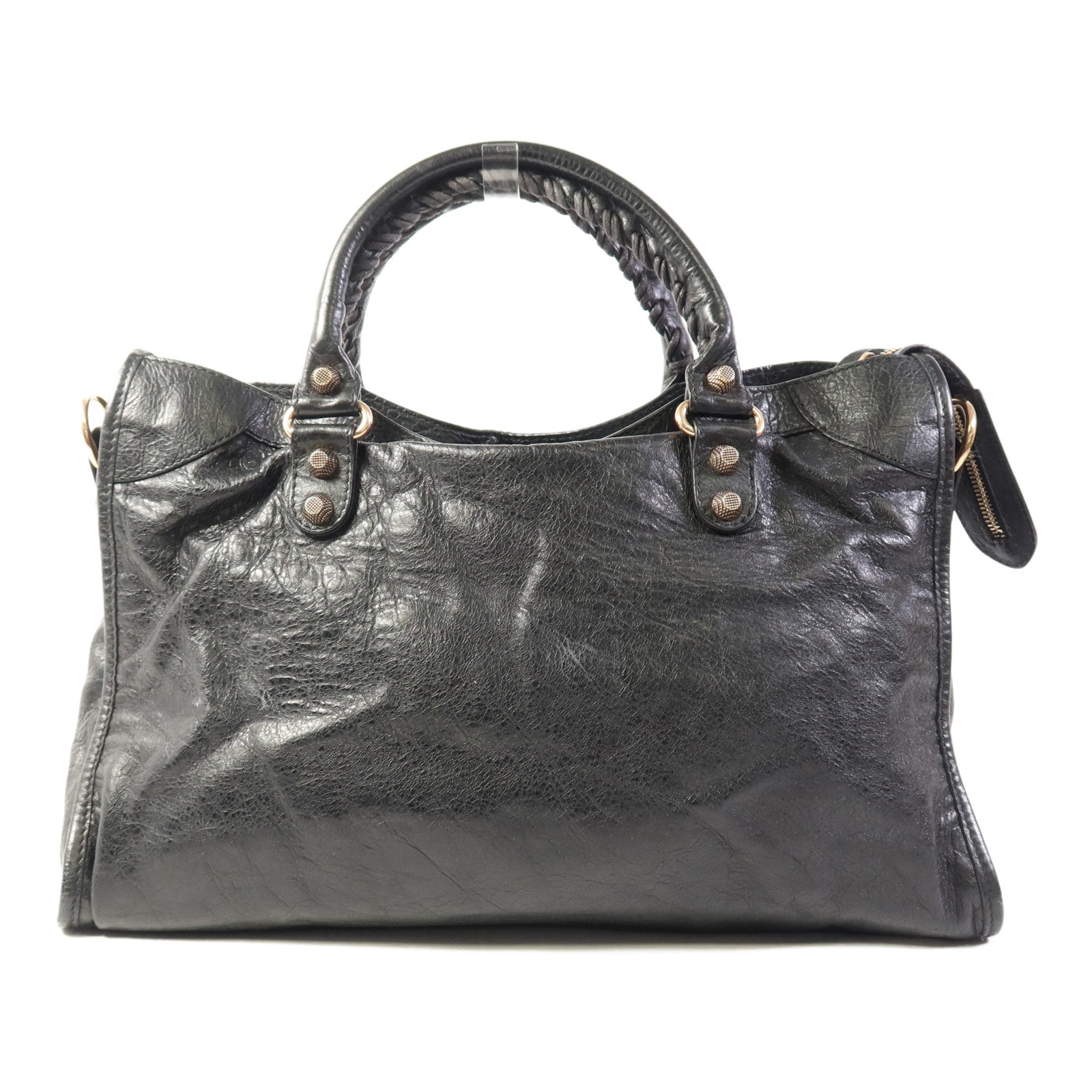 BALENCIAGA 牛皮皮革Giant City金扣手挽肩背兩用袋