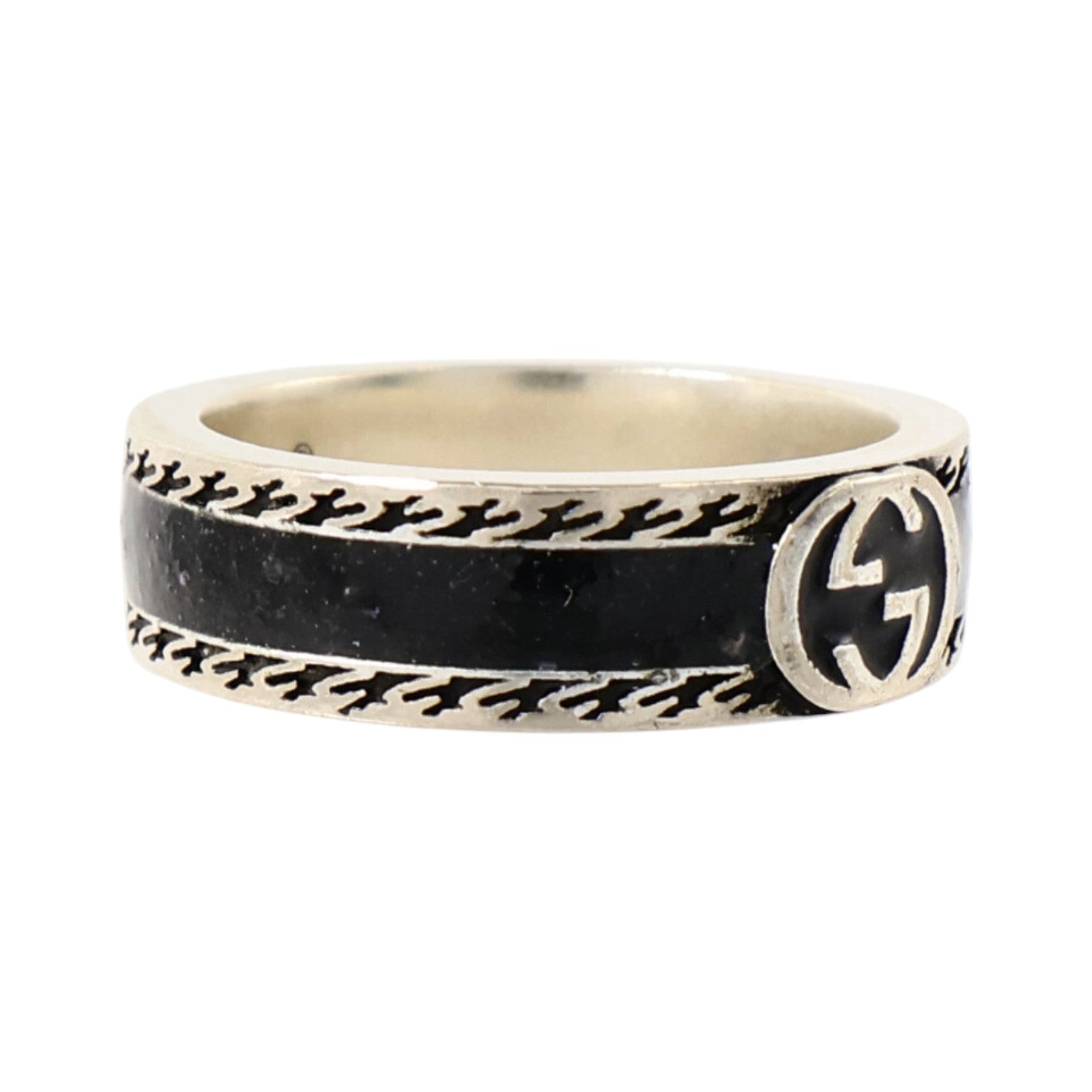 GUCCI 925純銀Interlocking G Ring戒指