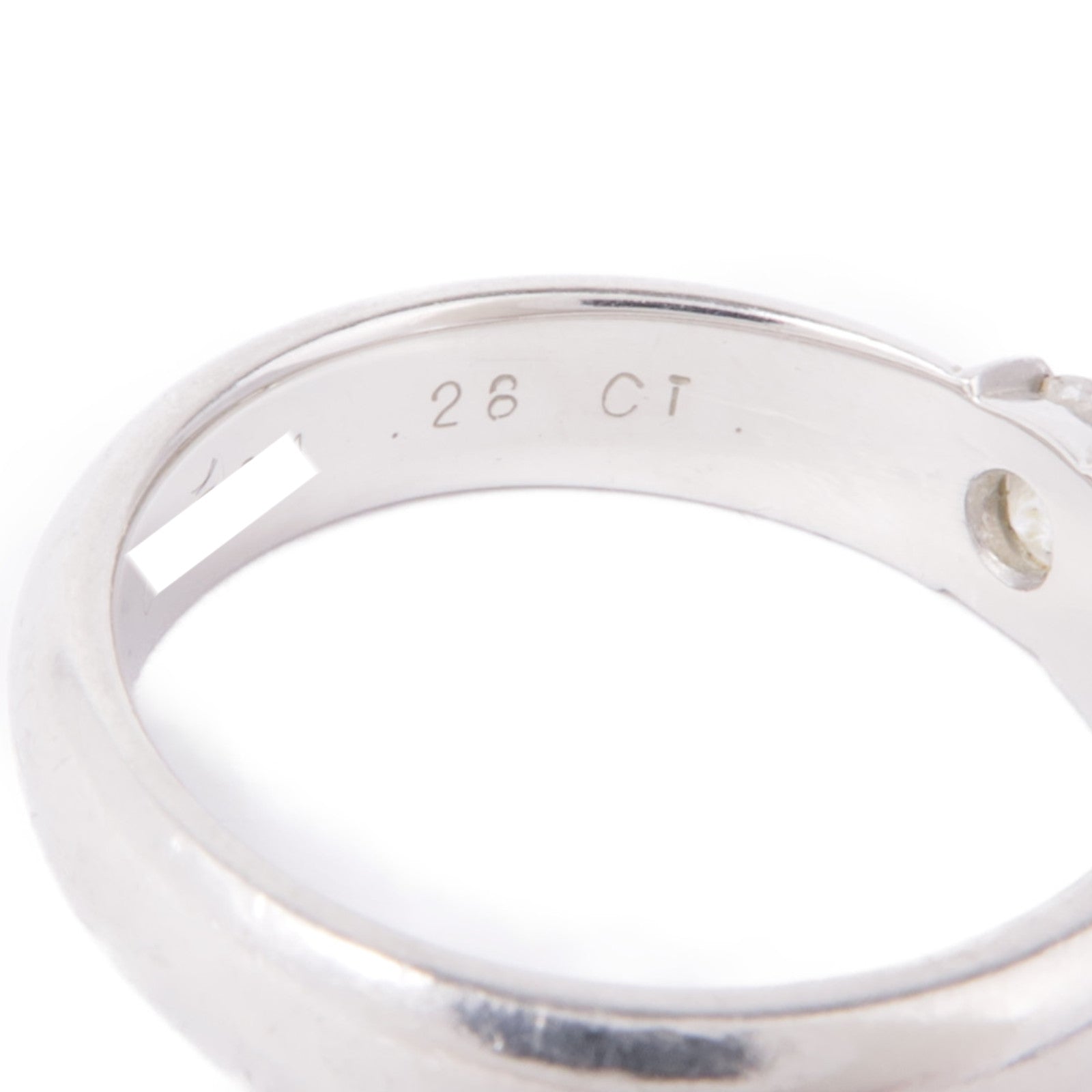 TIFFANY＆CO PT950鉑金Dots Diamond Ring鑽石戒指US#5