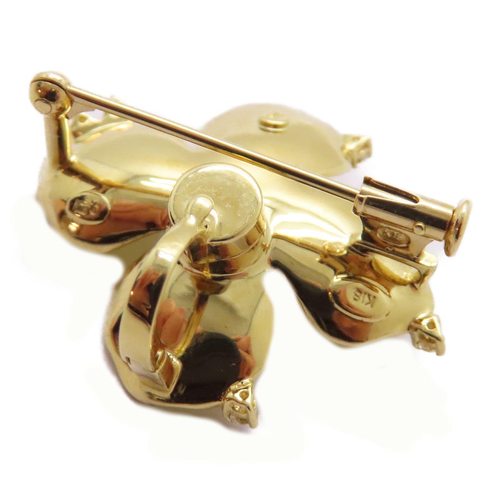 JEWELRY 【激減優惠】18K黃金Diamond Brooch 0.21ct鑽石胸針