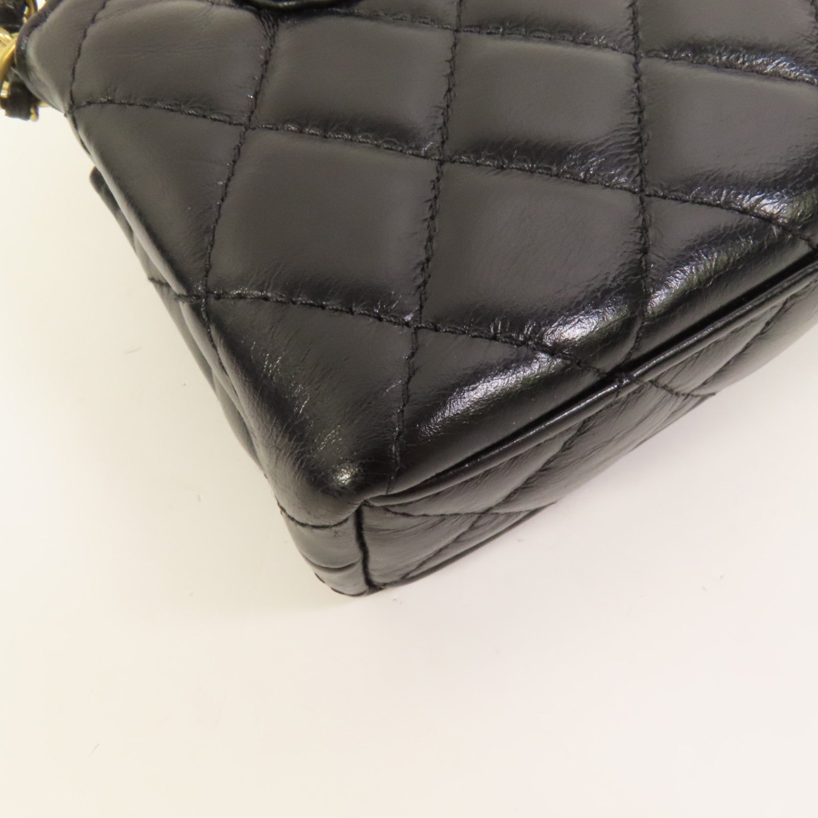 CHANEL 【激減優惠】牛皮皮革Kelly Nano金扣手挽肩背兩用袋