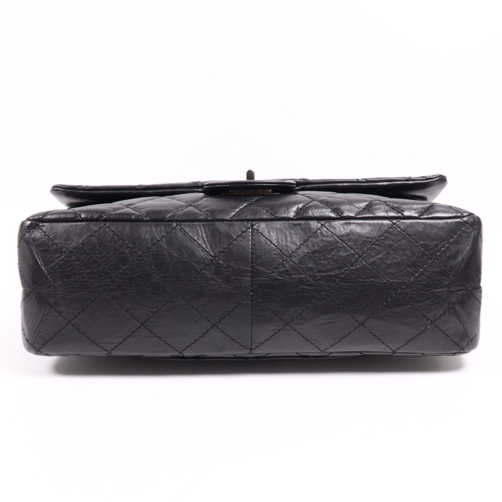 CHANEL 牛皮皮革2.55銀扣鏈帶肩背袋