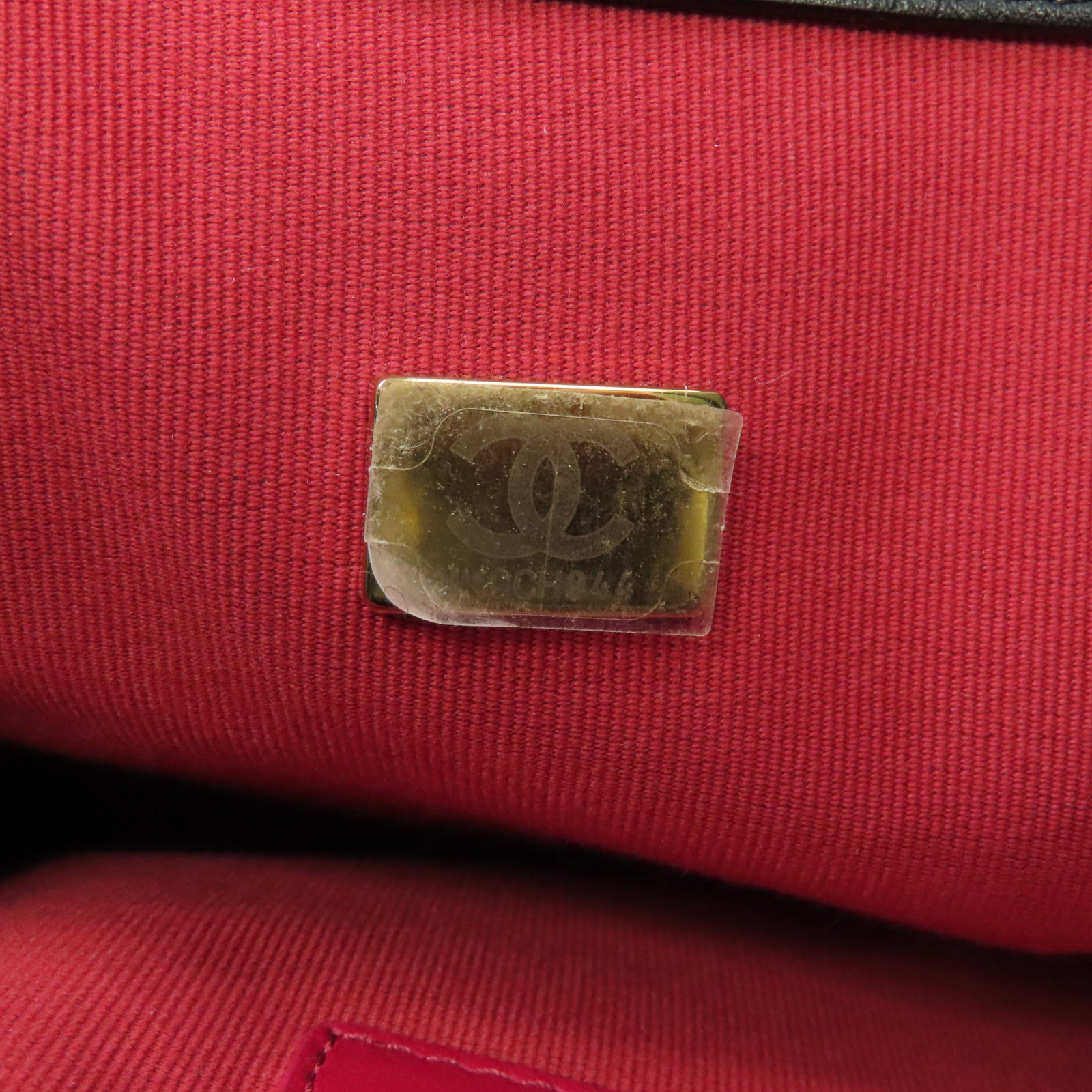 CHANEL 菱格羊皮皮革Shoulder Tote金扣肩背袋黑色