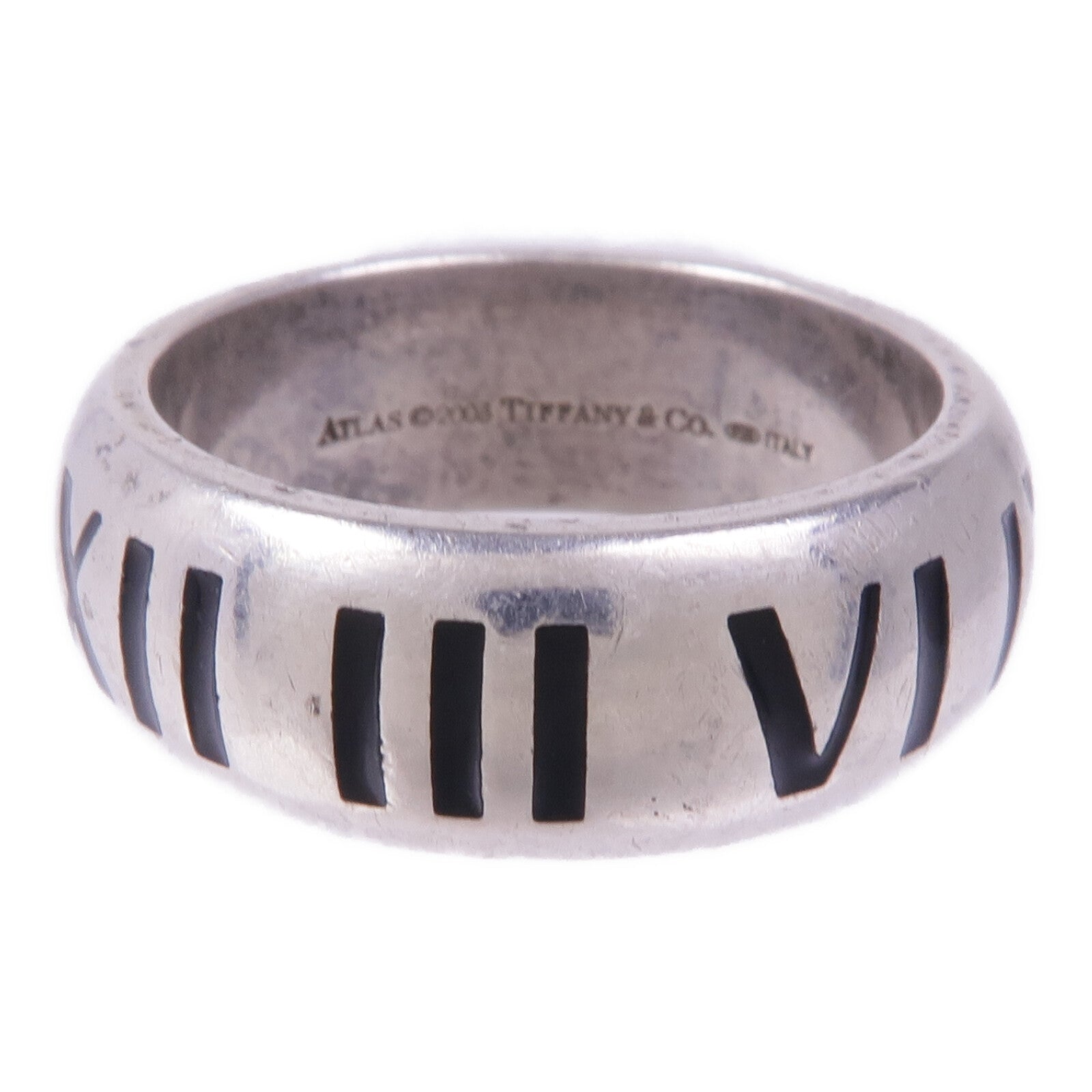 TIFFANY＆CO 925純銀Atlas Ring 2003戒指US#8.75