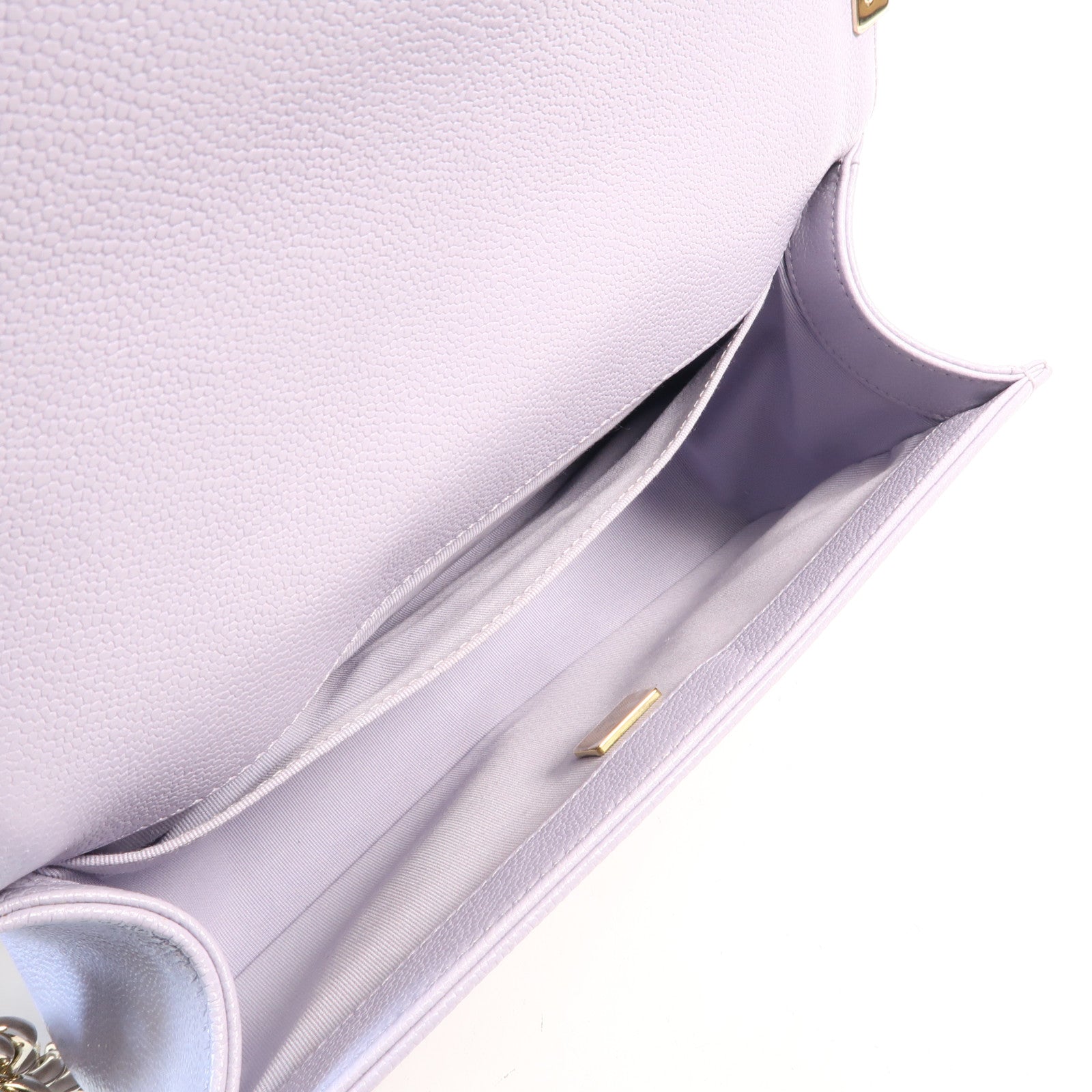 CHANEL 牛皮皮革Boy 25金扣鏈帶肩背袋