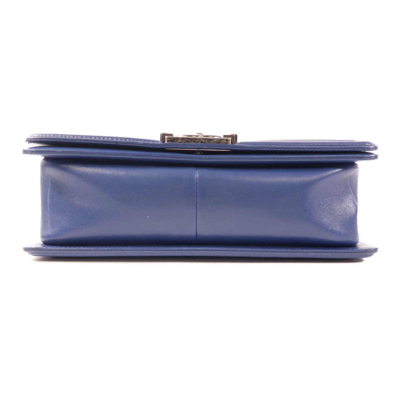 CHANEL (PRICE DOWN) CC Boy 25cm Shoulder Bag #23232297 Lambskin Leather Navy