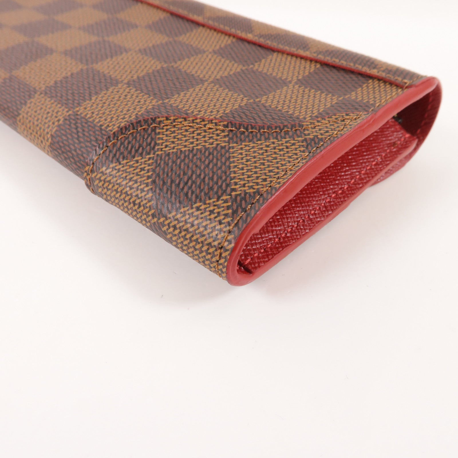 LOUIS VUITTON Damier Caissa Long Wallet金扣長錢包