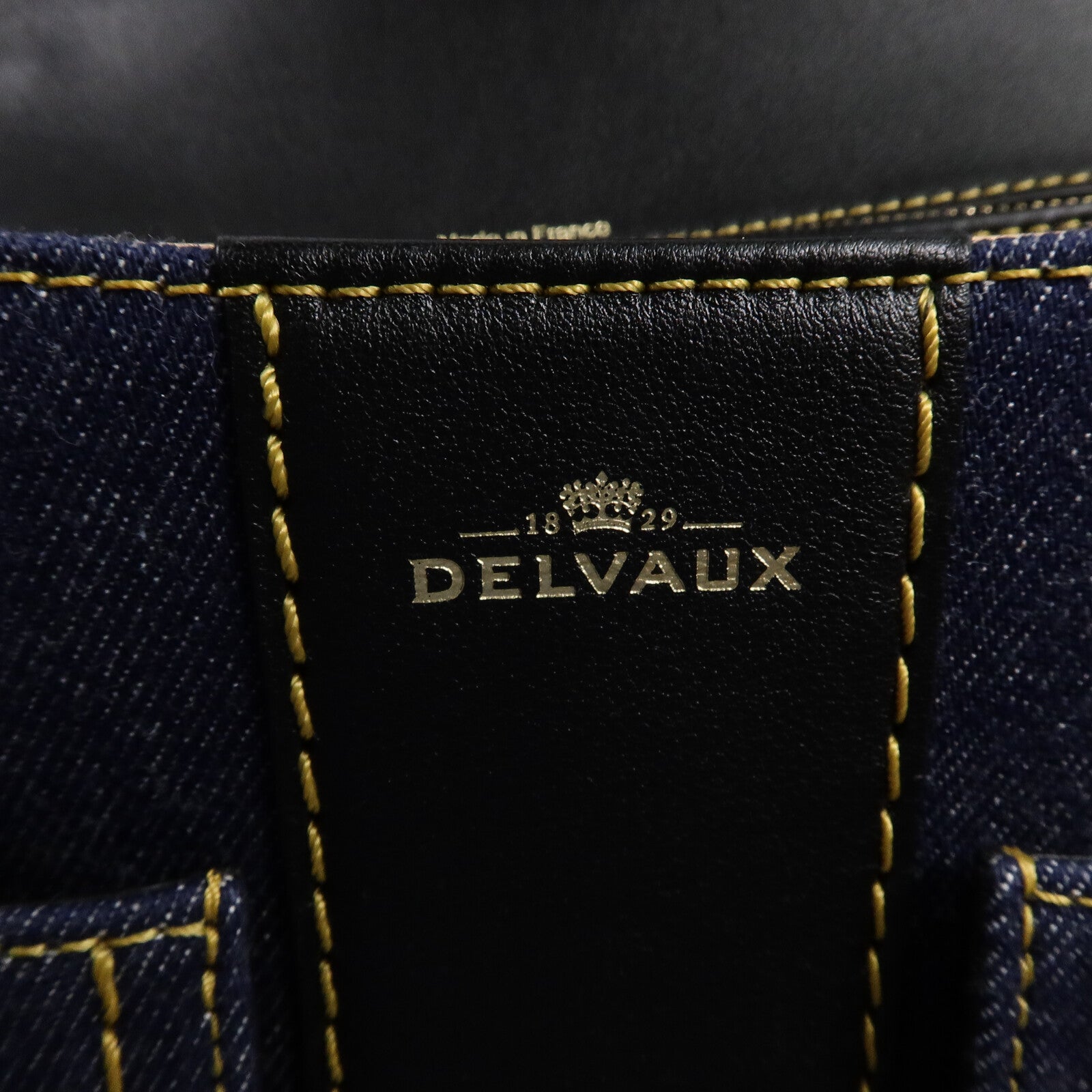 Delvaux 牛仔布Brillant Trench手挽肩背兩用袋
