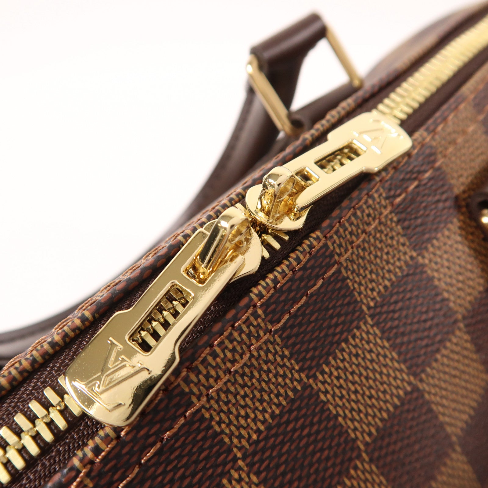 LOUIS VUITTON Damier Ebene Speedy Bandouliere 25金扣手挽肩背兩用袋