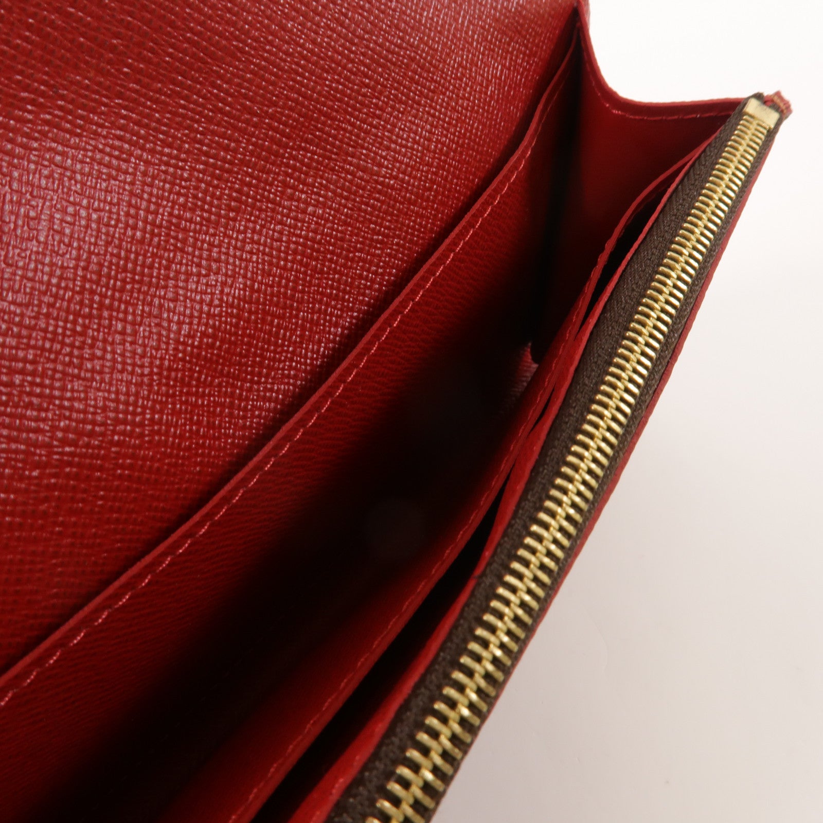 LOUIS VUITTON Damier Caissa Long Wallet金扣長錢包