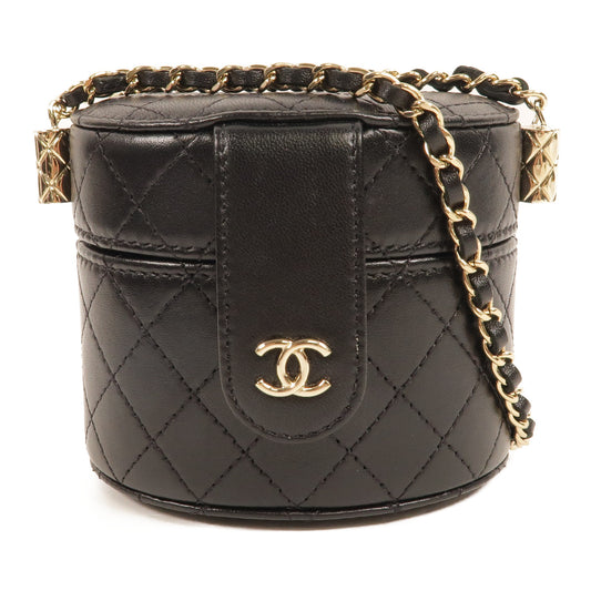 CHANEL 羊皮皮革Mini Round Vanity肩背袋