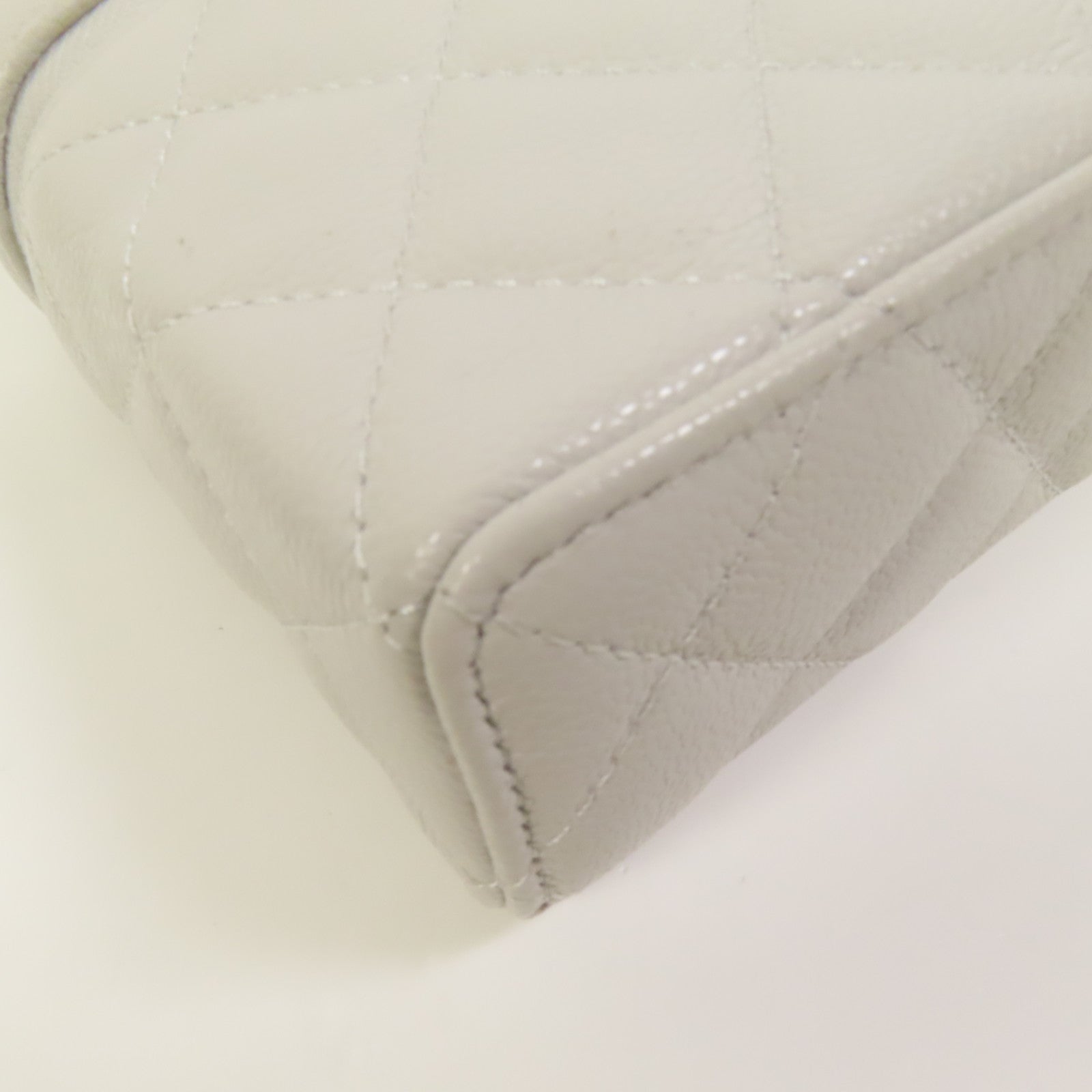 CHANEL 牛皮皮革Vanity Case金扣鏈帶手挽肩背兩用袋