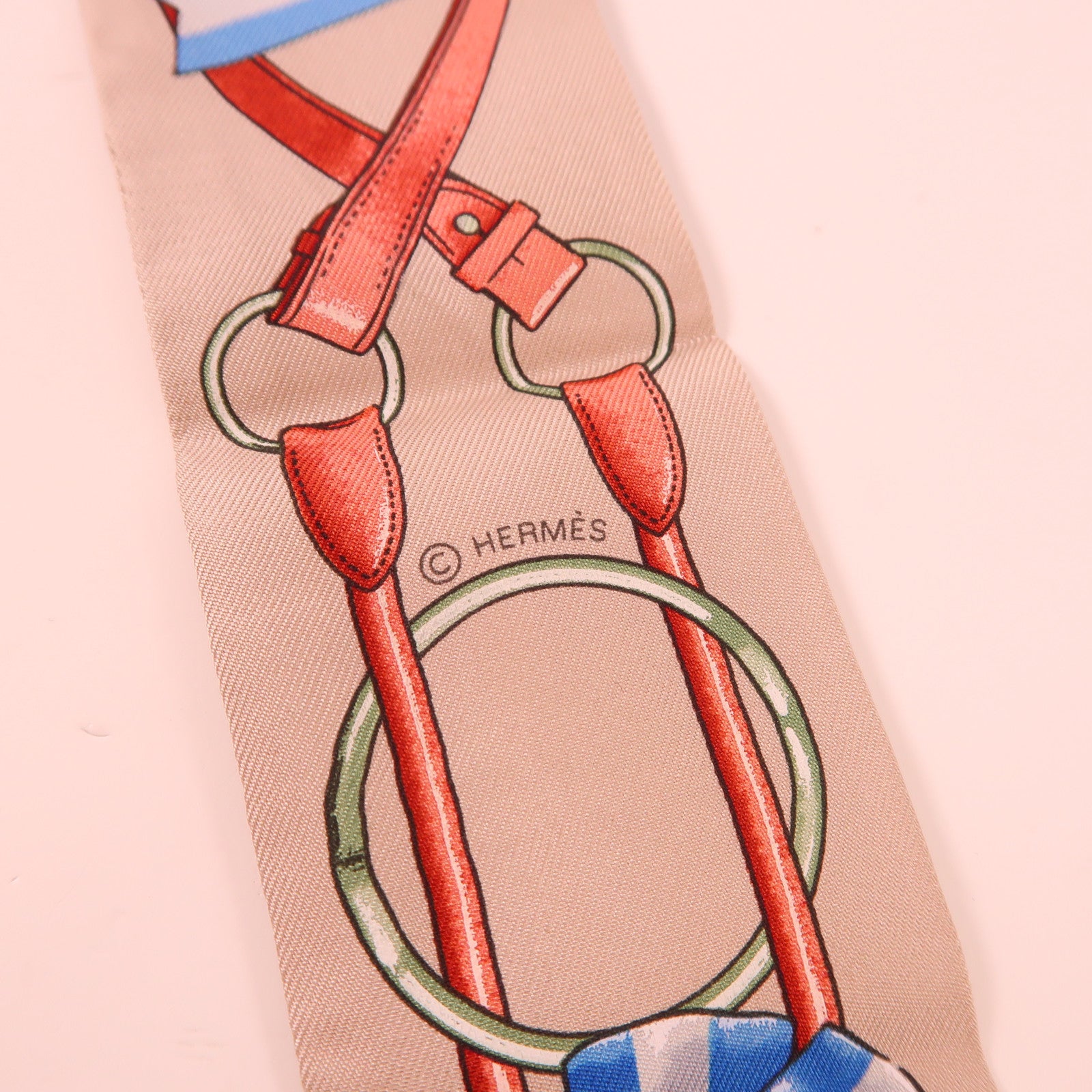 HERMES 絲質Twilly絲巾