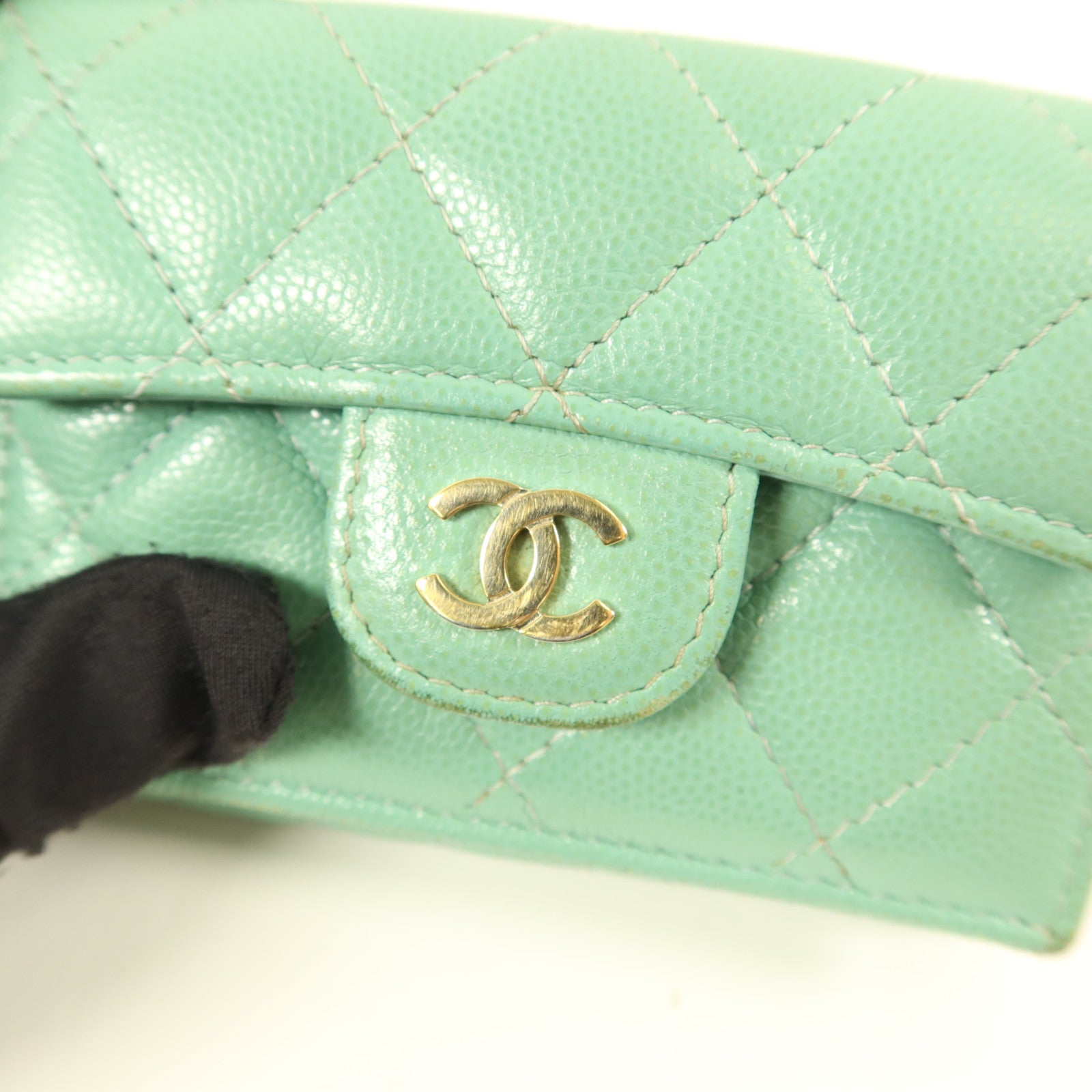 CHANEL 牛皮皮革Trifold Wallet錢包