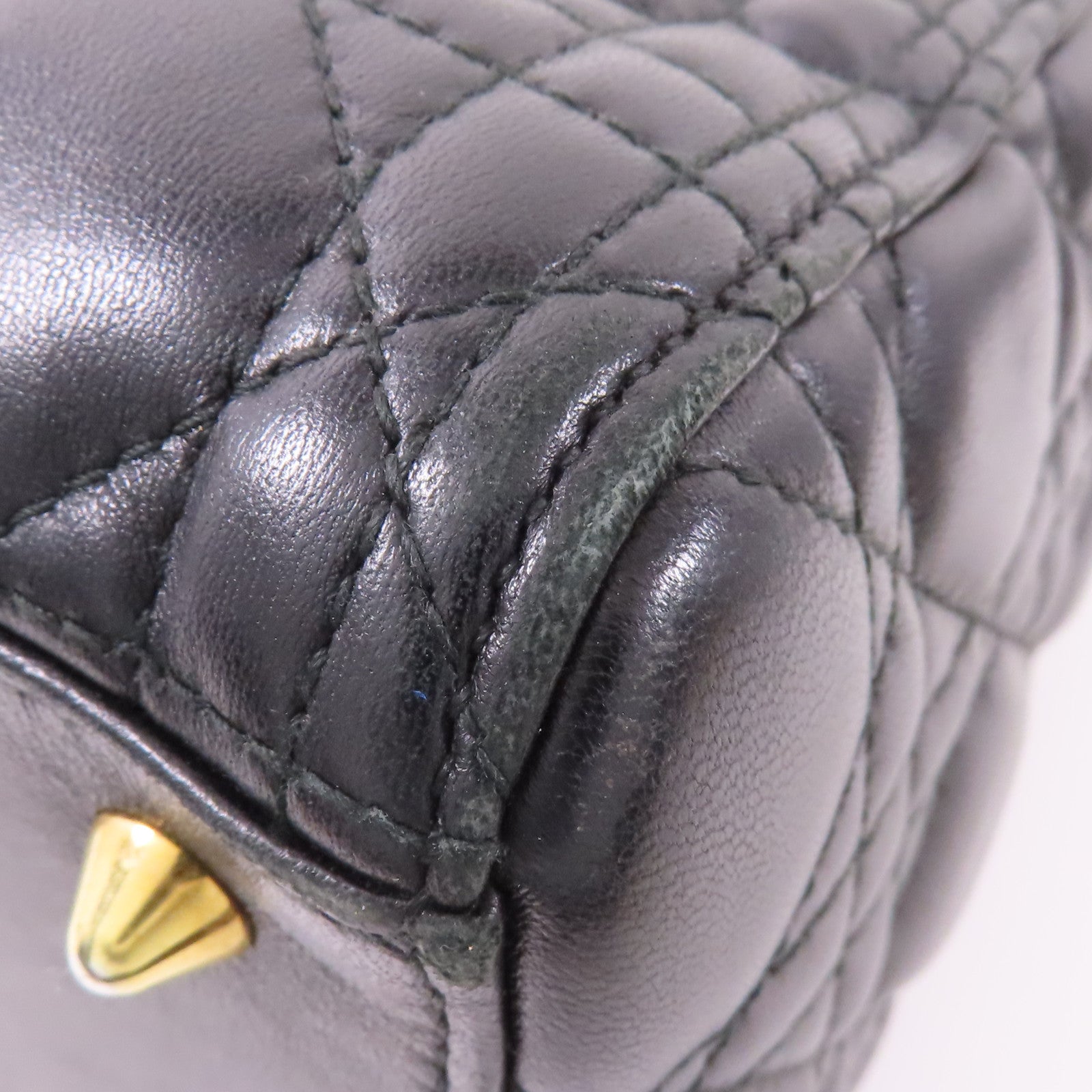 Dior 【激減優惠】羊皮皮革Lady Dior金扣手挽肩背兩用袋