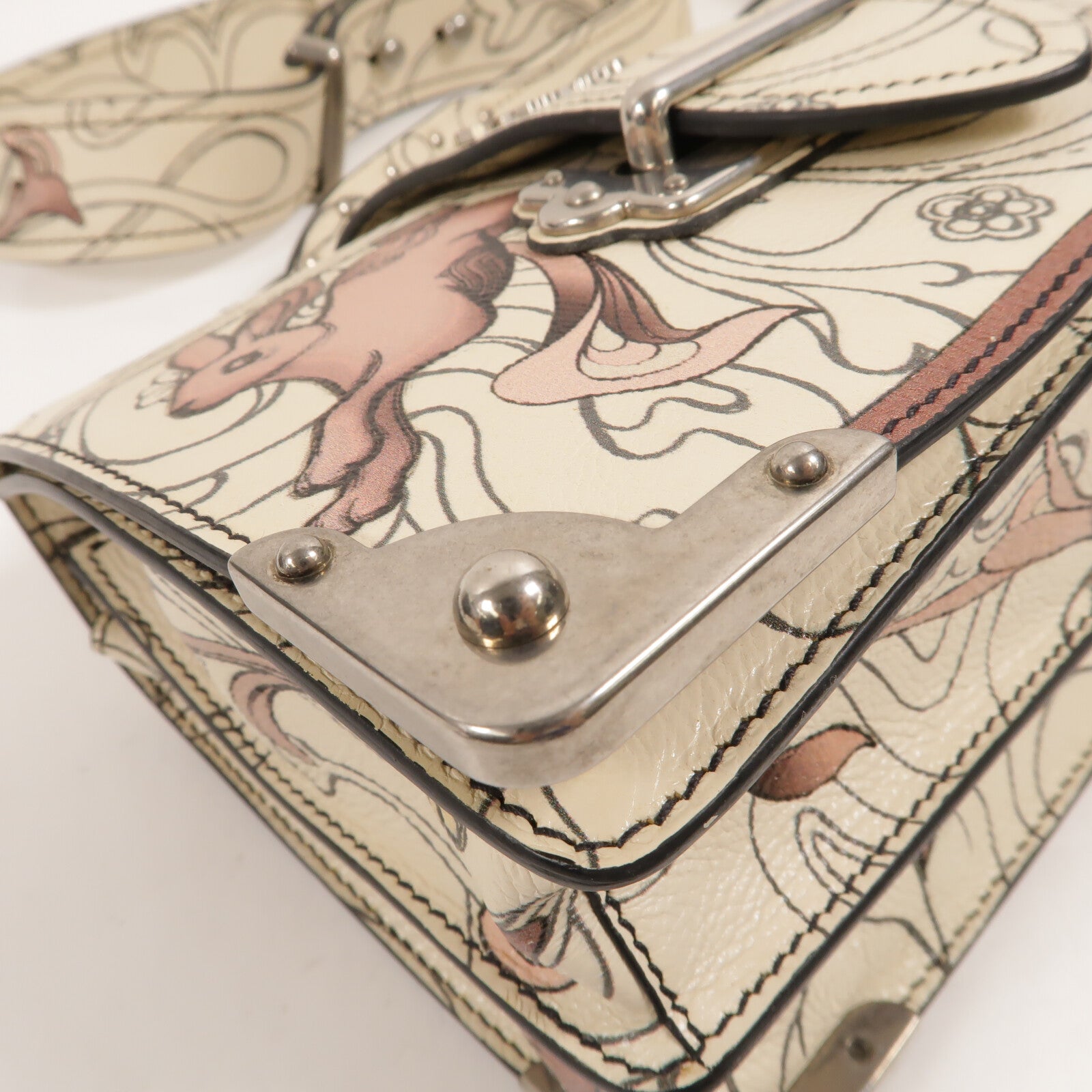 PRADA 牛皮皮革Cahier Shoulder Bag肩背袋
