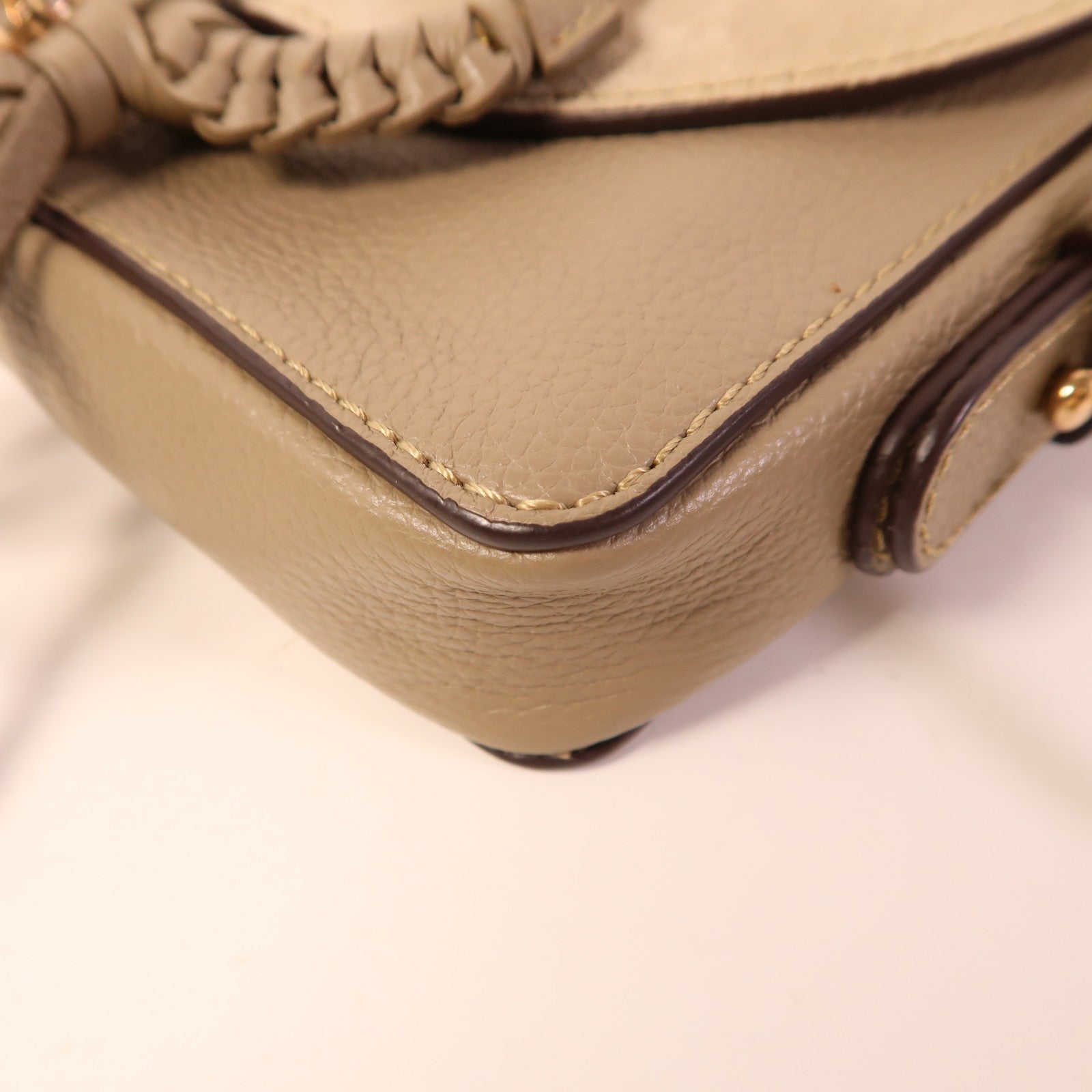 SEE BY CHLOE 牛皮皮革/麂皮皮革Shoulder Bag金扣肩背袋