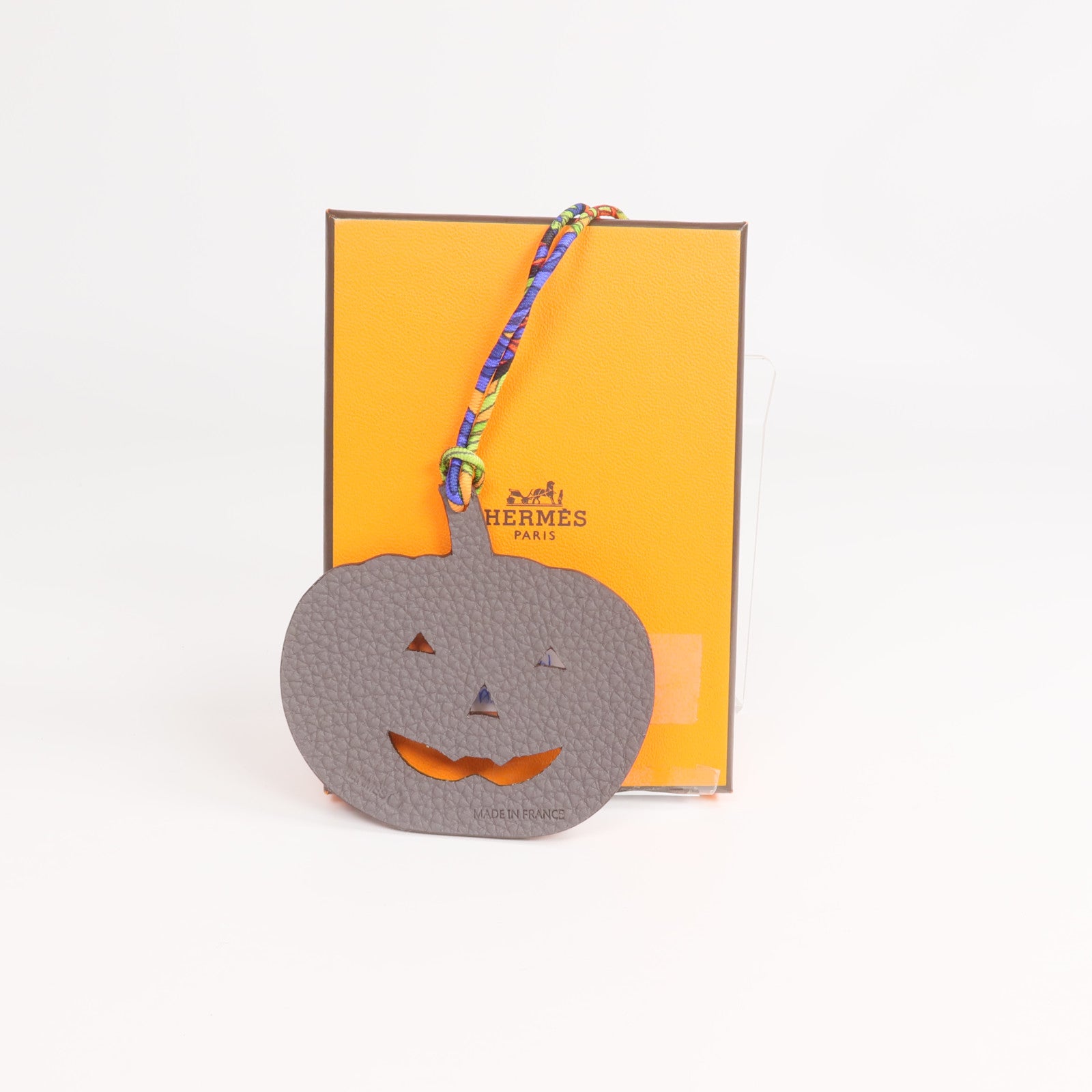 HERMES Epsom/Togo皮革Pumpkin Charm掛飾