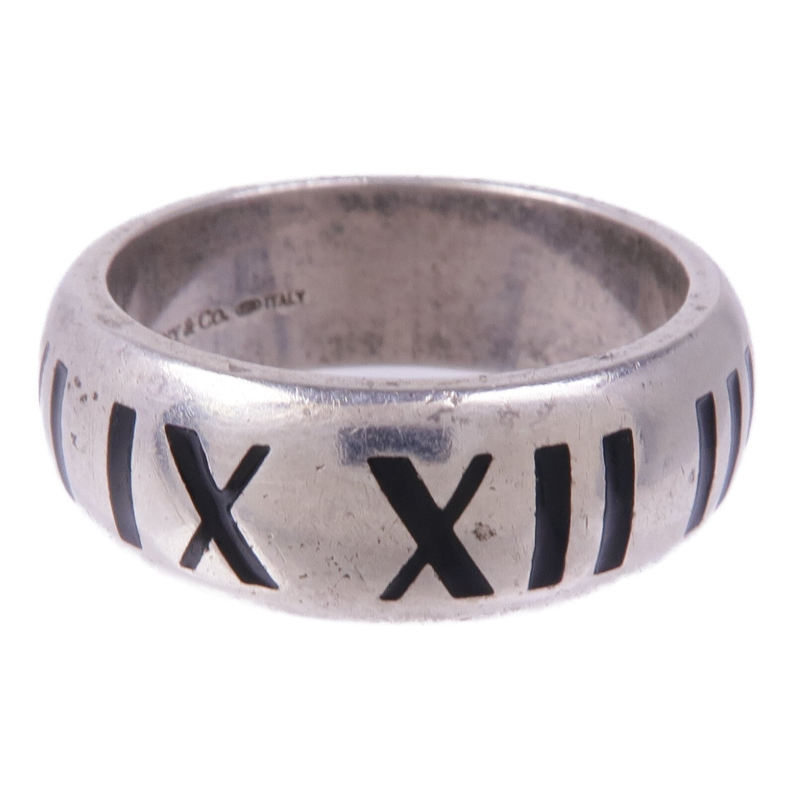 TIFFANY＆CO 925純銀Atlas Ring 2003戒指US#8.75