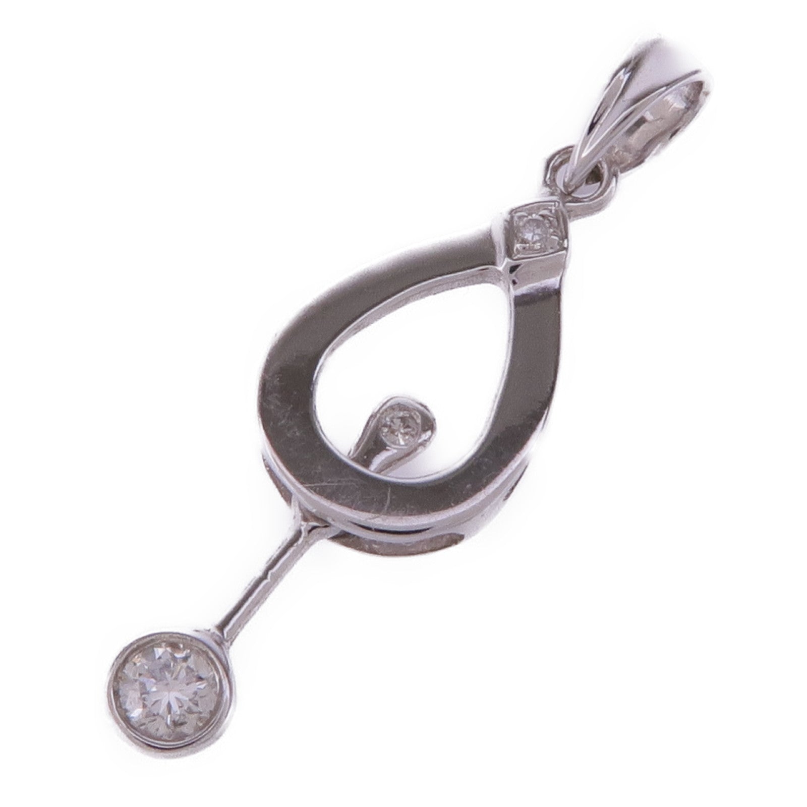 JEWELRY 18K白金Diamond Pendant 鑽石吊墜