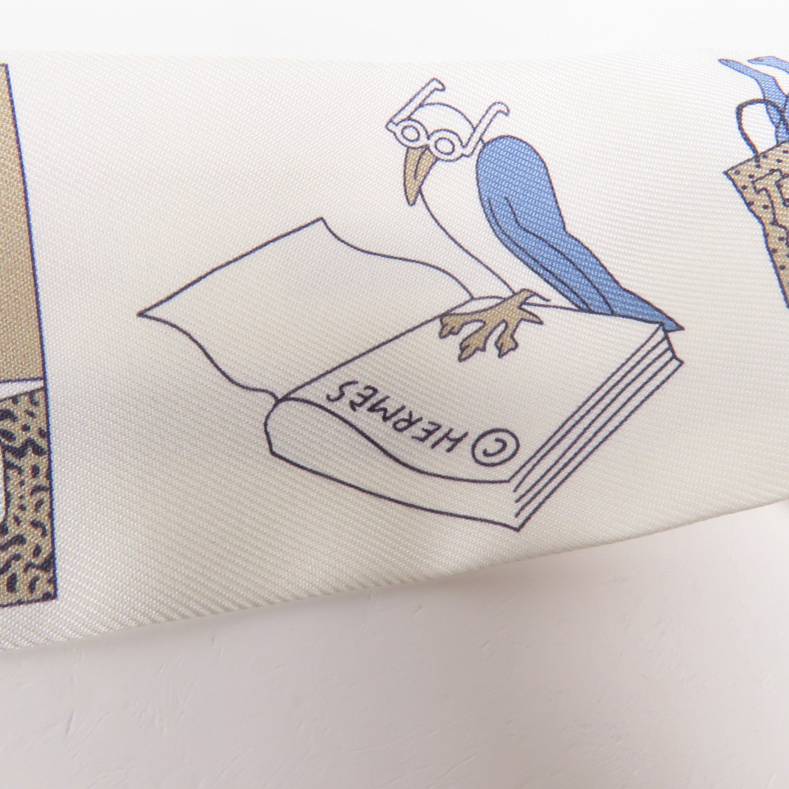 HERMES 【激減優惠】絲質Twilly絲巾
