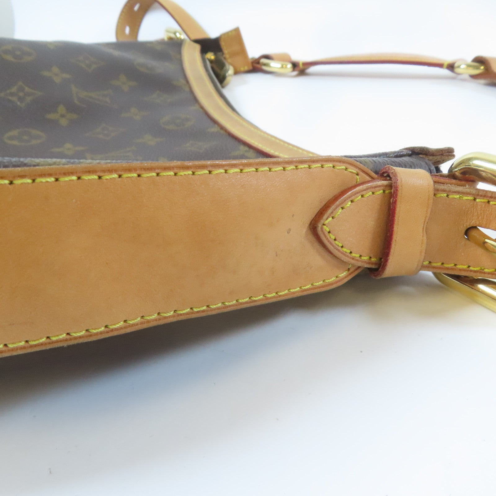 LOUIS VUITTON Monogram Tulum GM金扣肩背袋啡色