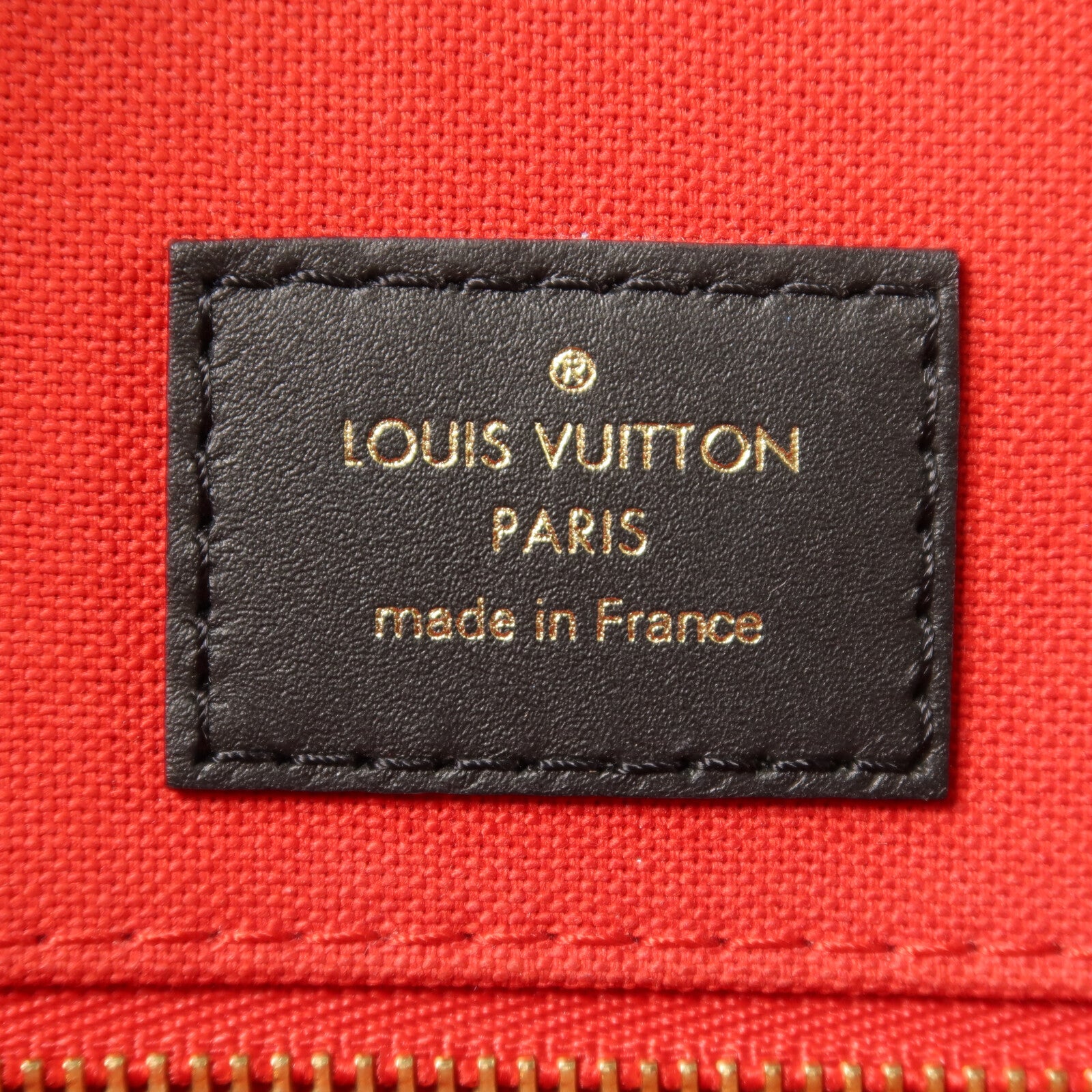 LOUIS VUITTON Monogram Giant/Monogram Reverse On The Go MM金扣手挽肩背兩用袋
