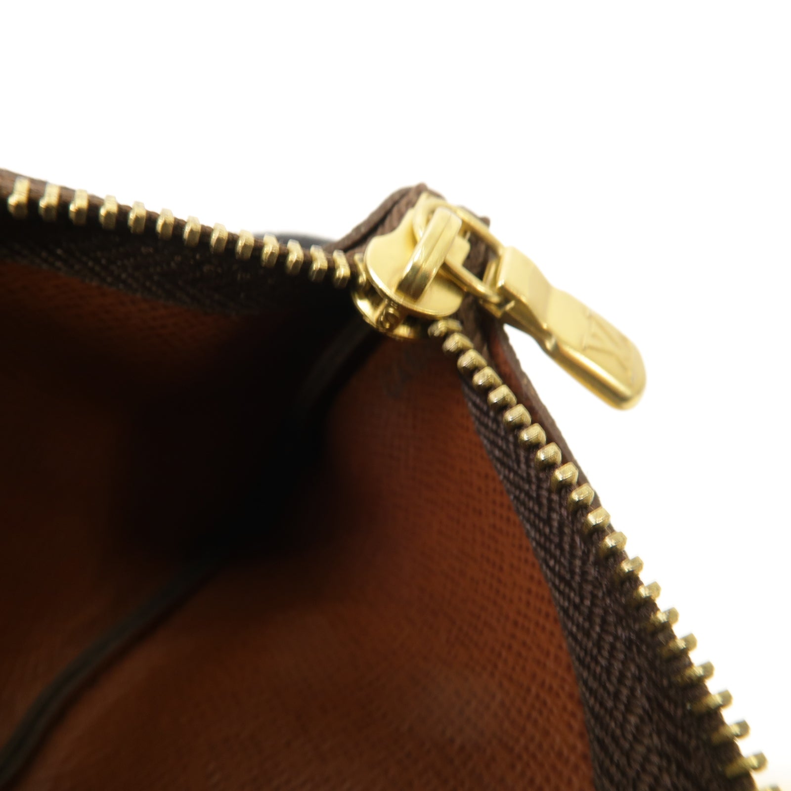 LOUIS VUITTON Monogram Key & Coin Pouch金扣鑰匙零錢包啡色