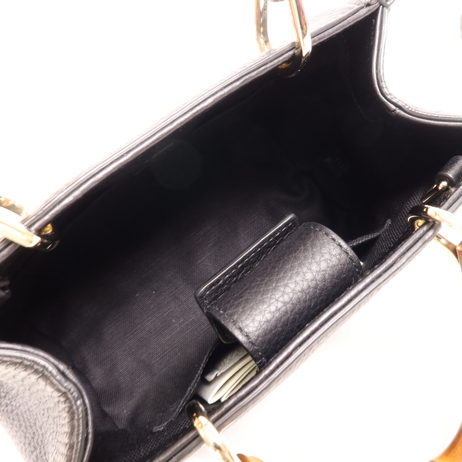 GUCCI 【激減優惠】牛皮皮革2 Way Shoulder金扣手挽肩背兩用袋