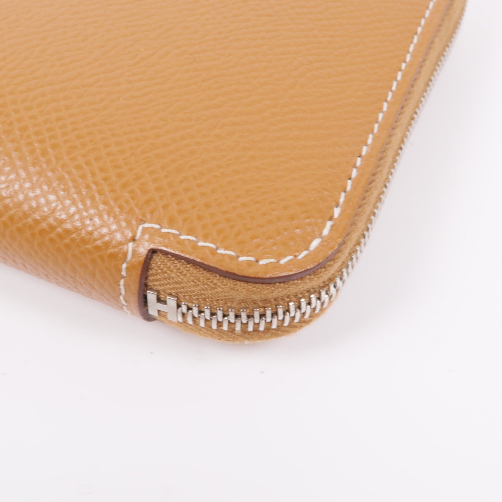 HERMES 【激減優惠】Epsom皮革Silk In Long Wallet銀扣長錢包37 Gold