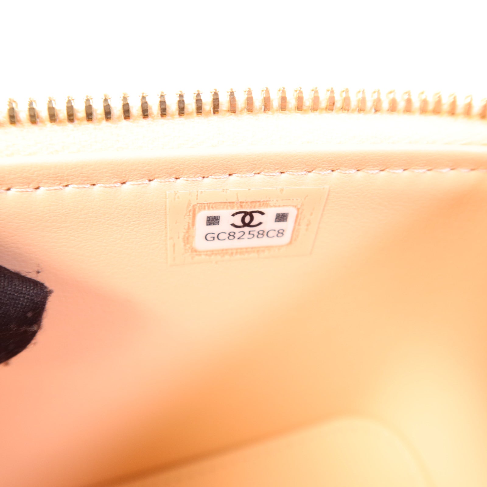 CHANEL 牛皮皮革Vanity Case金扣鏈帶肩背袋