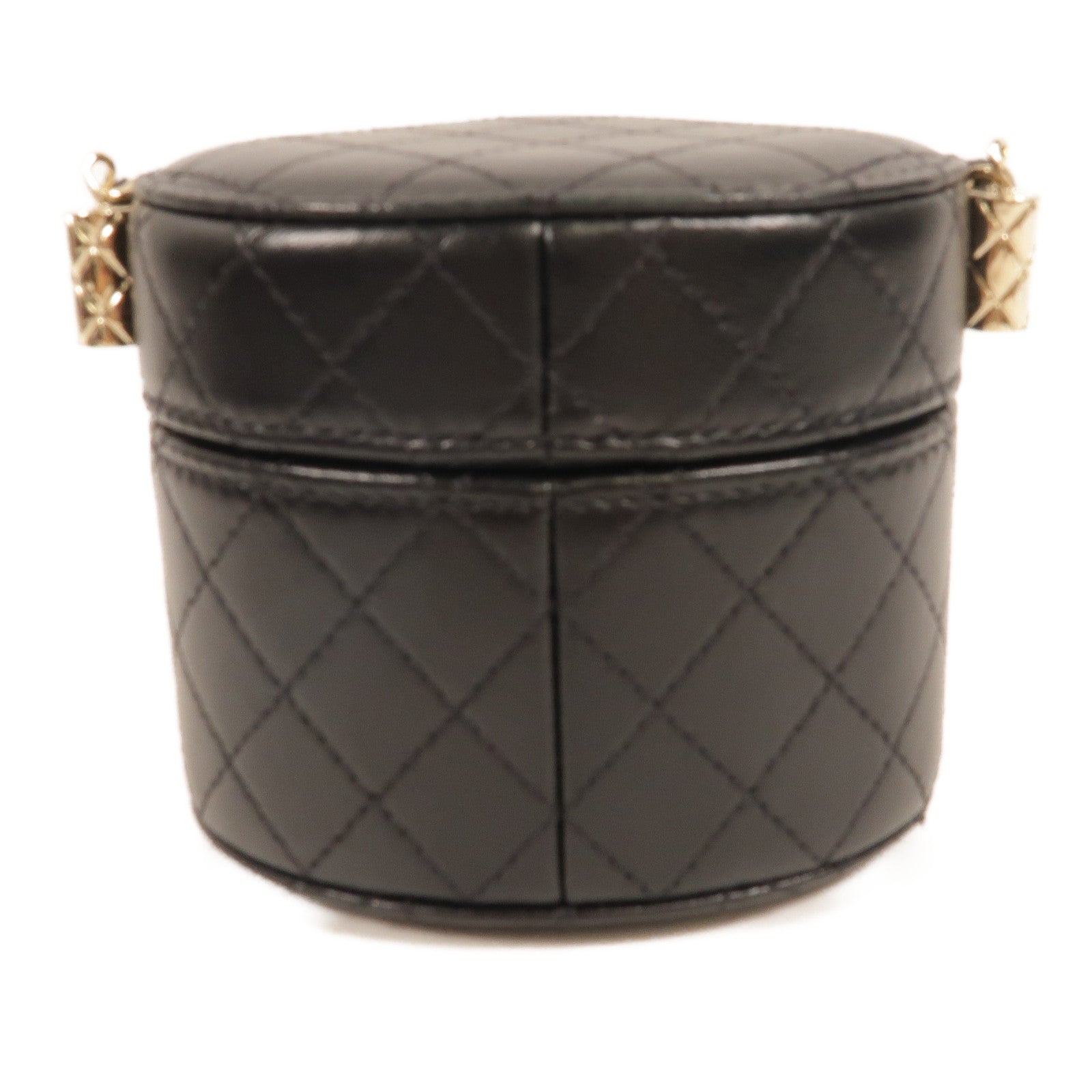 CHANEL 羊皮皮革Mini Round Vanity肩背袋