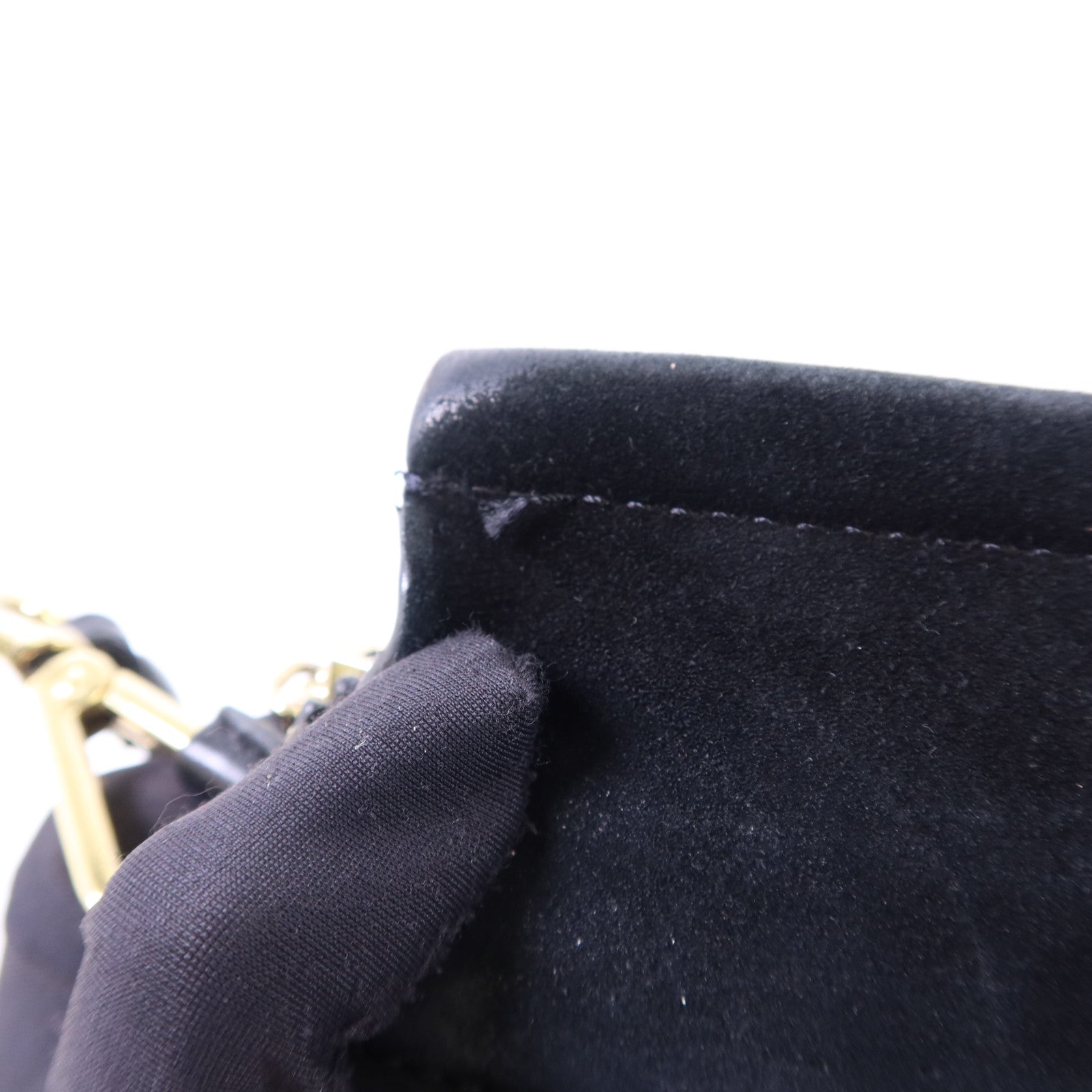 Chloe 牛皮皮革/麂皮皮革Faye金扣肩背袋