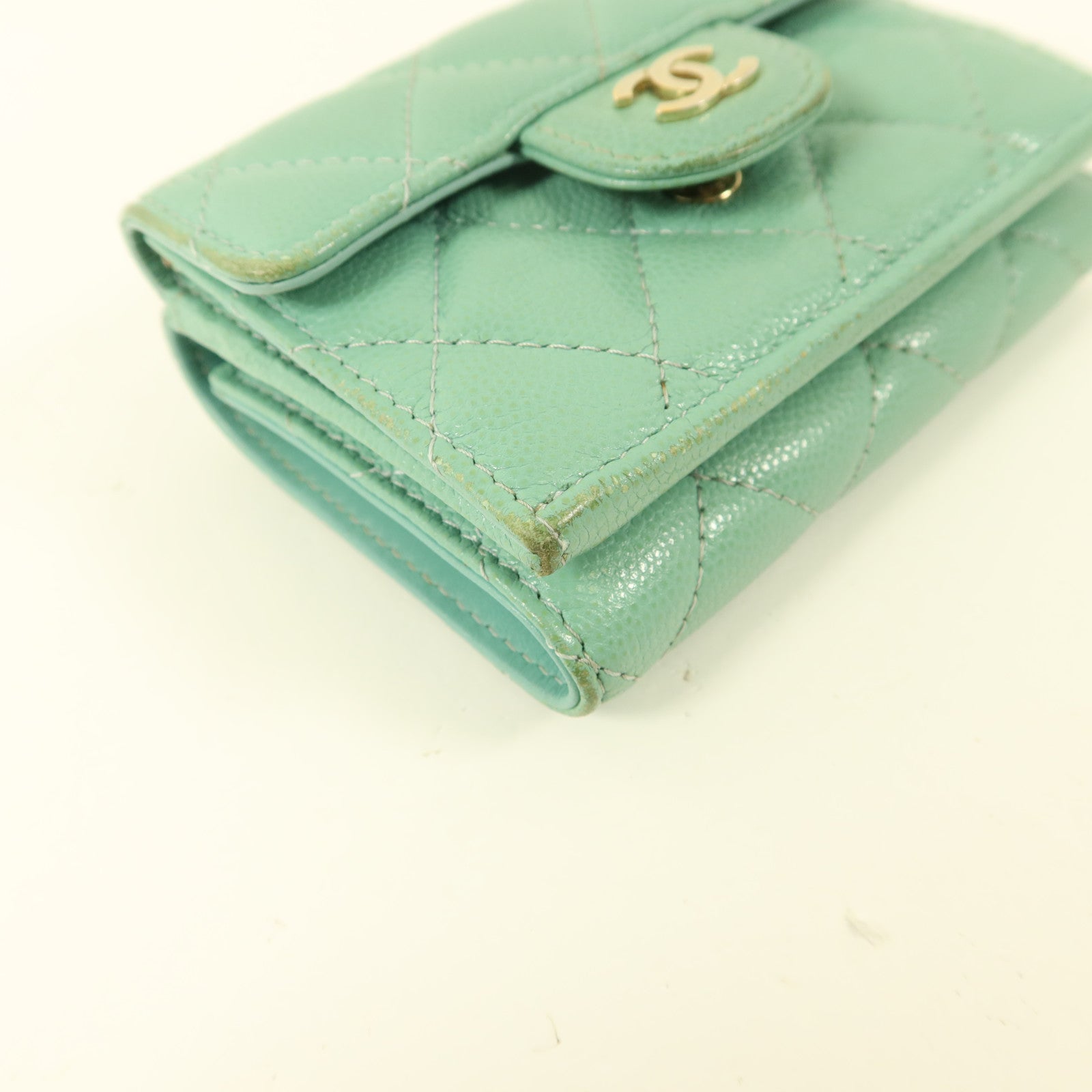 CHANEL 牛皮皮革Trifold Wallet錢包