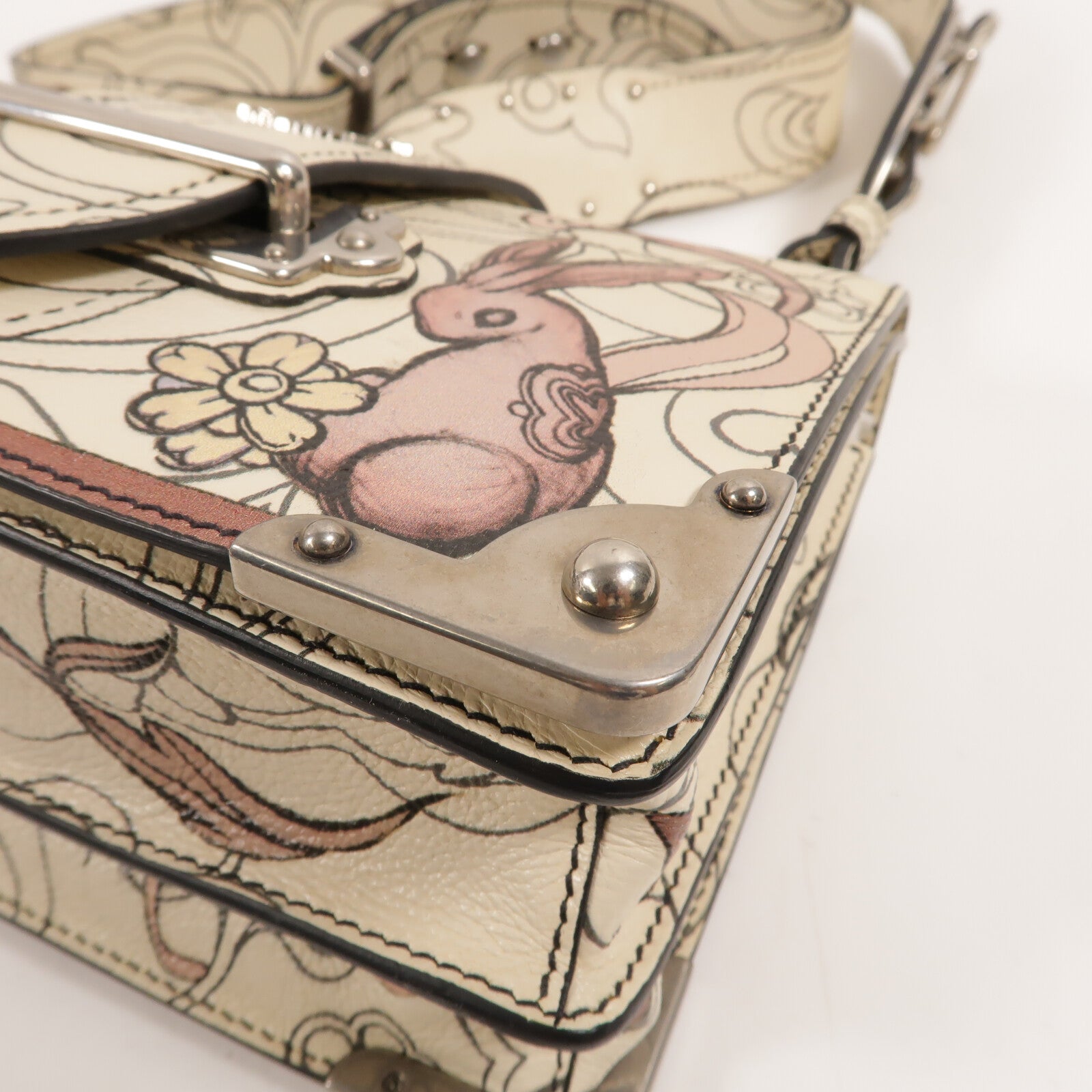 PRADA 牛皮皮革Cahier Shoulder Bag肩背袋
