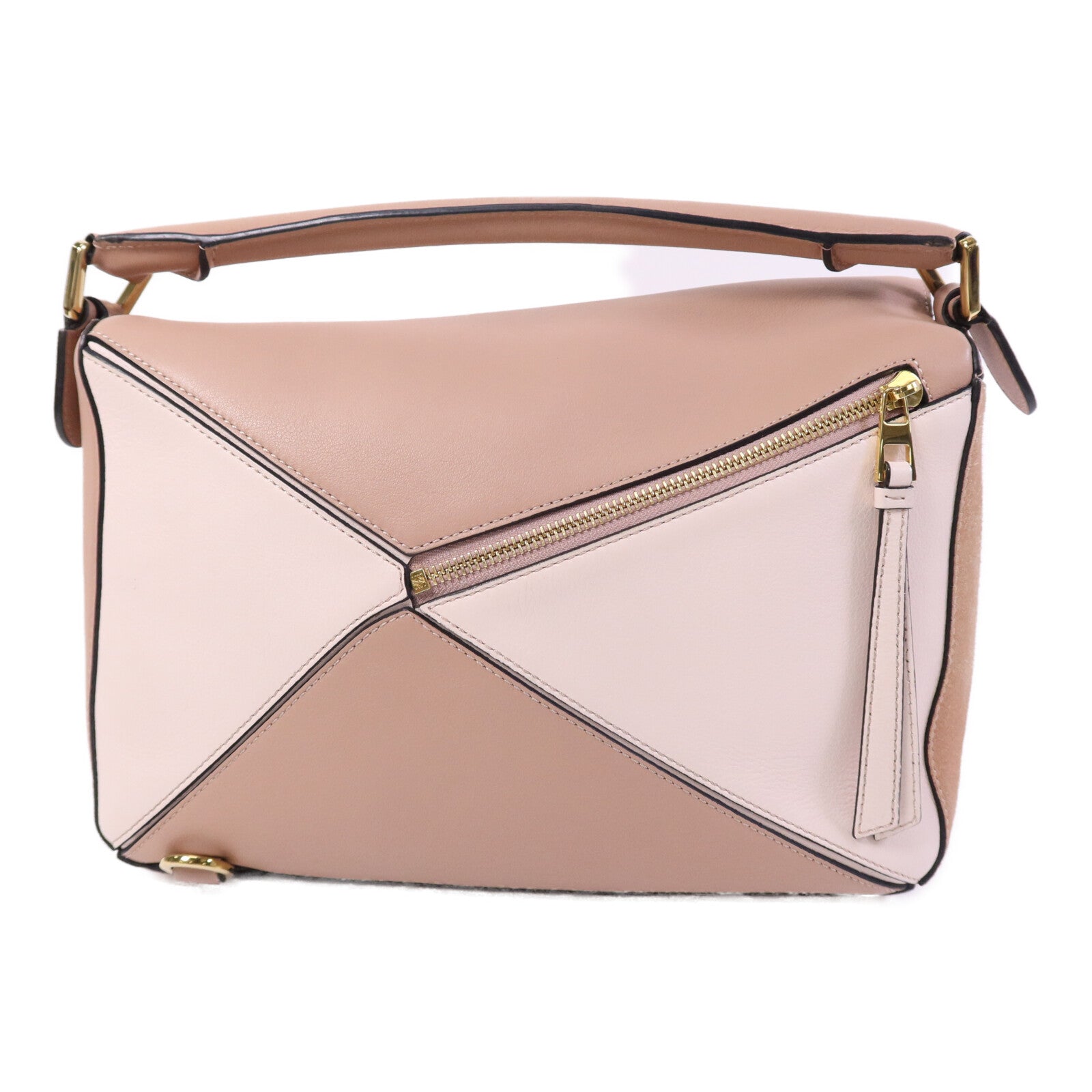LOEWE 牛皮皮革Puzzle Medium金扣手挽肩背兩用袋