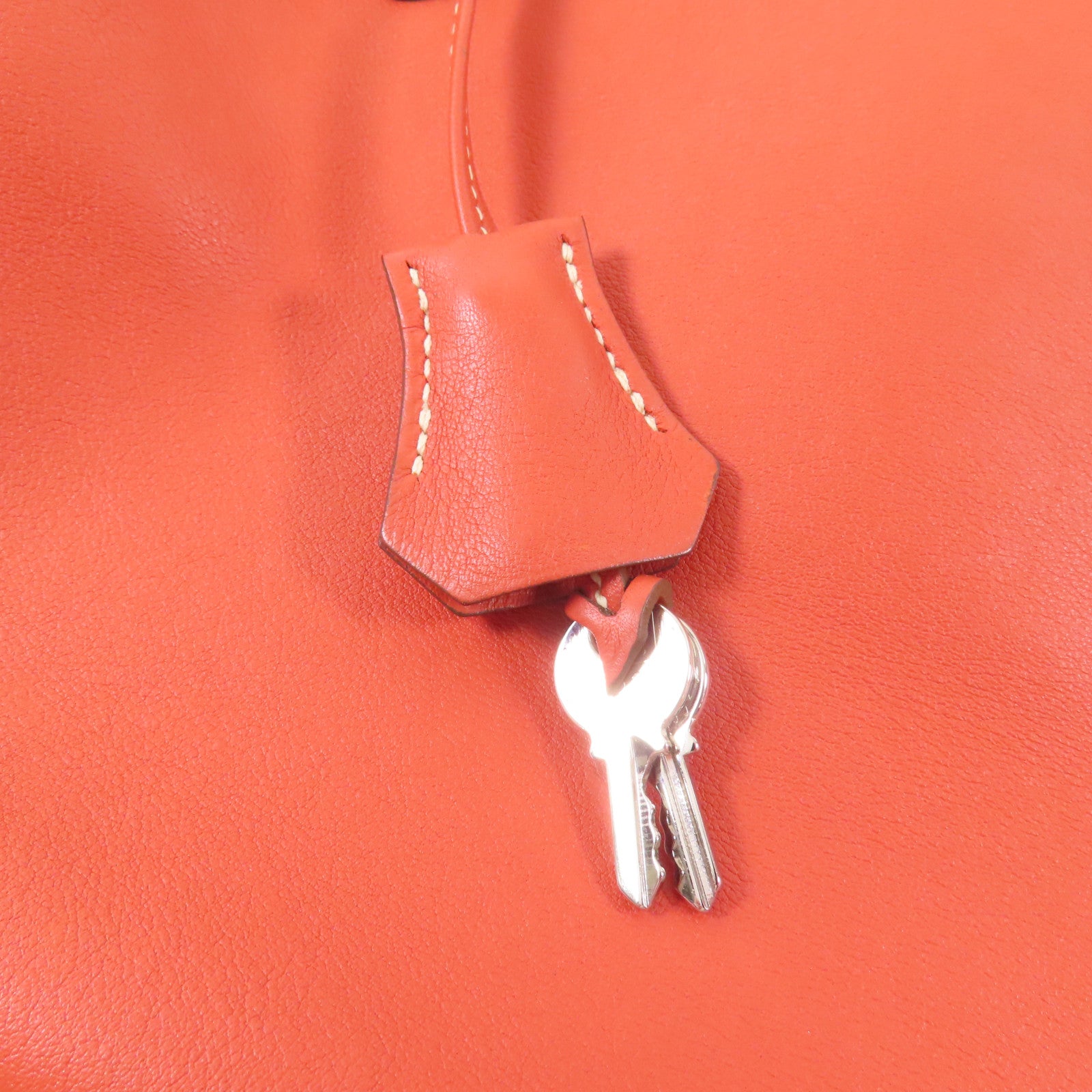 HERMES 【激減優惠】Evercolor皮革Toolbox 26銀扣手挽肩背兩用袋Sanguine