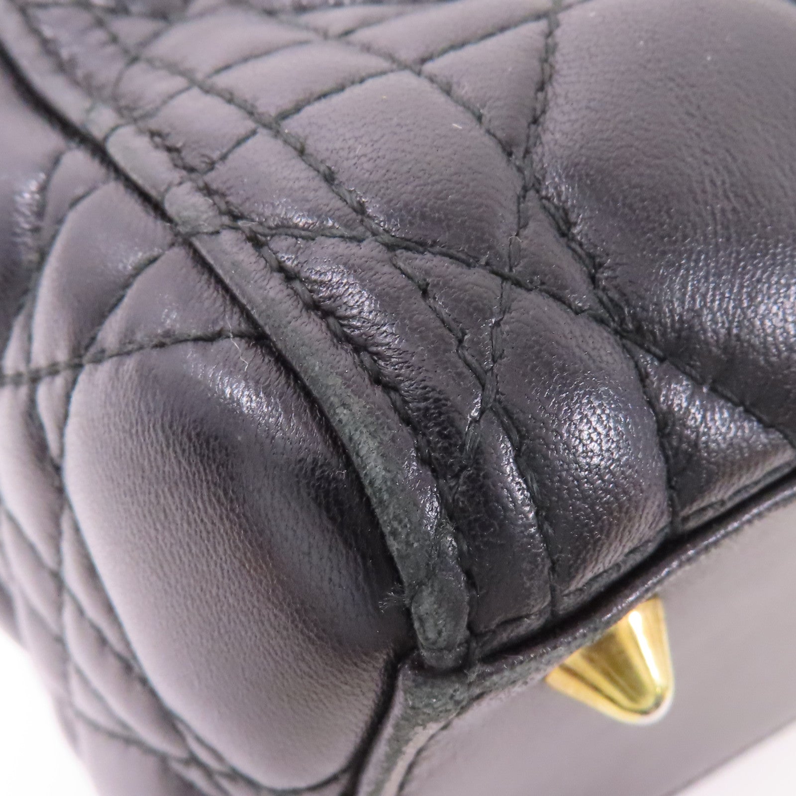 Dior 羊皮皮革Lady Dior金扣手挽肩背兩用袋