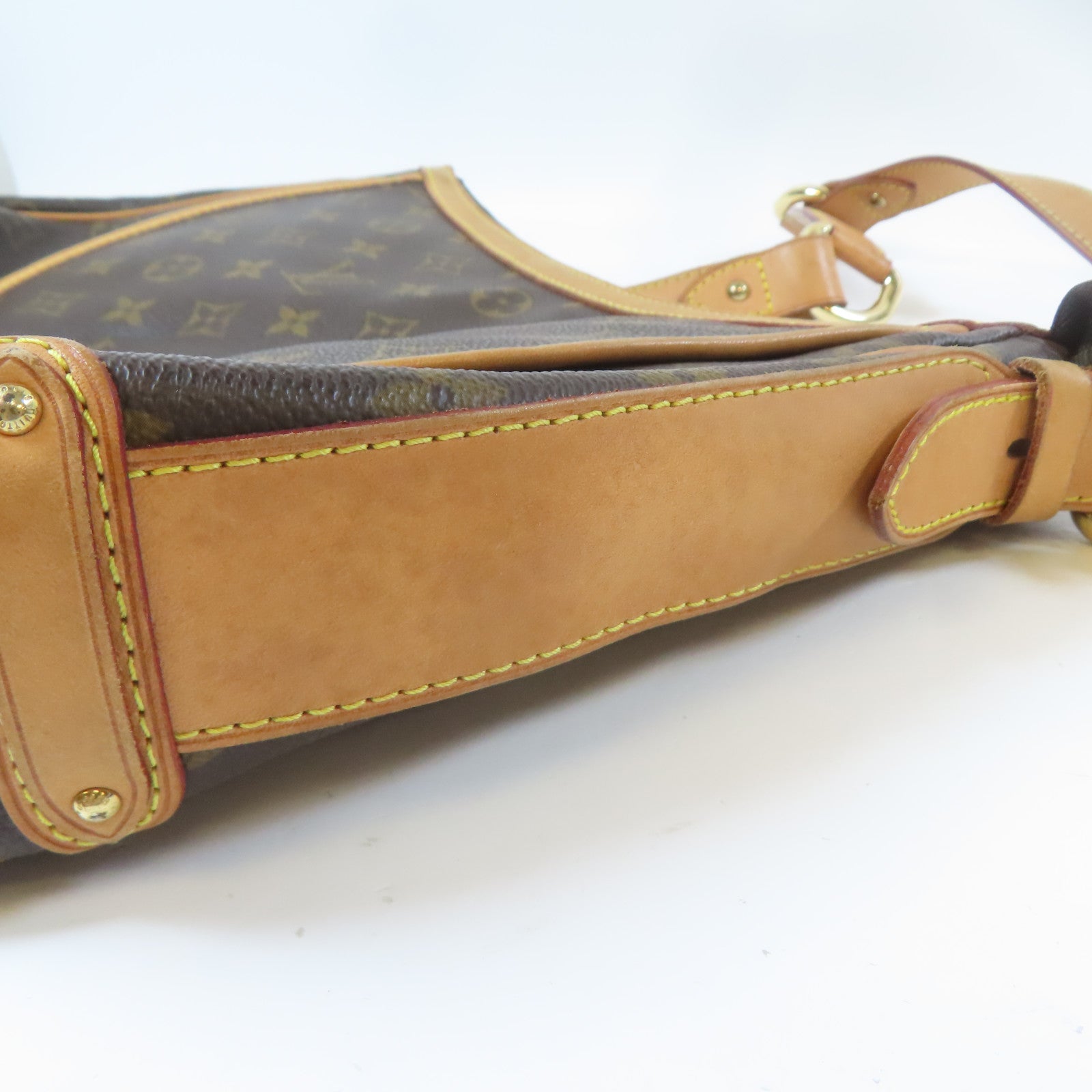 LOUIS VUITTON Monogram Tulum GM金扣肩背袋啡色
